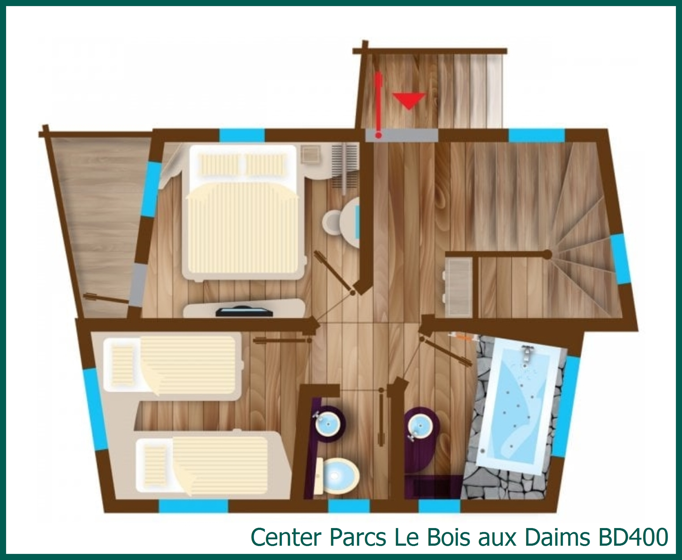 Boomhuis BD400 in Le Bois aux Daims