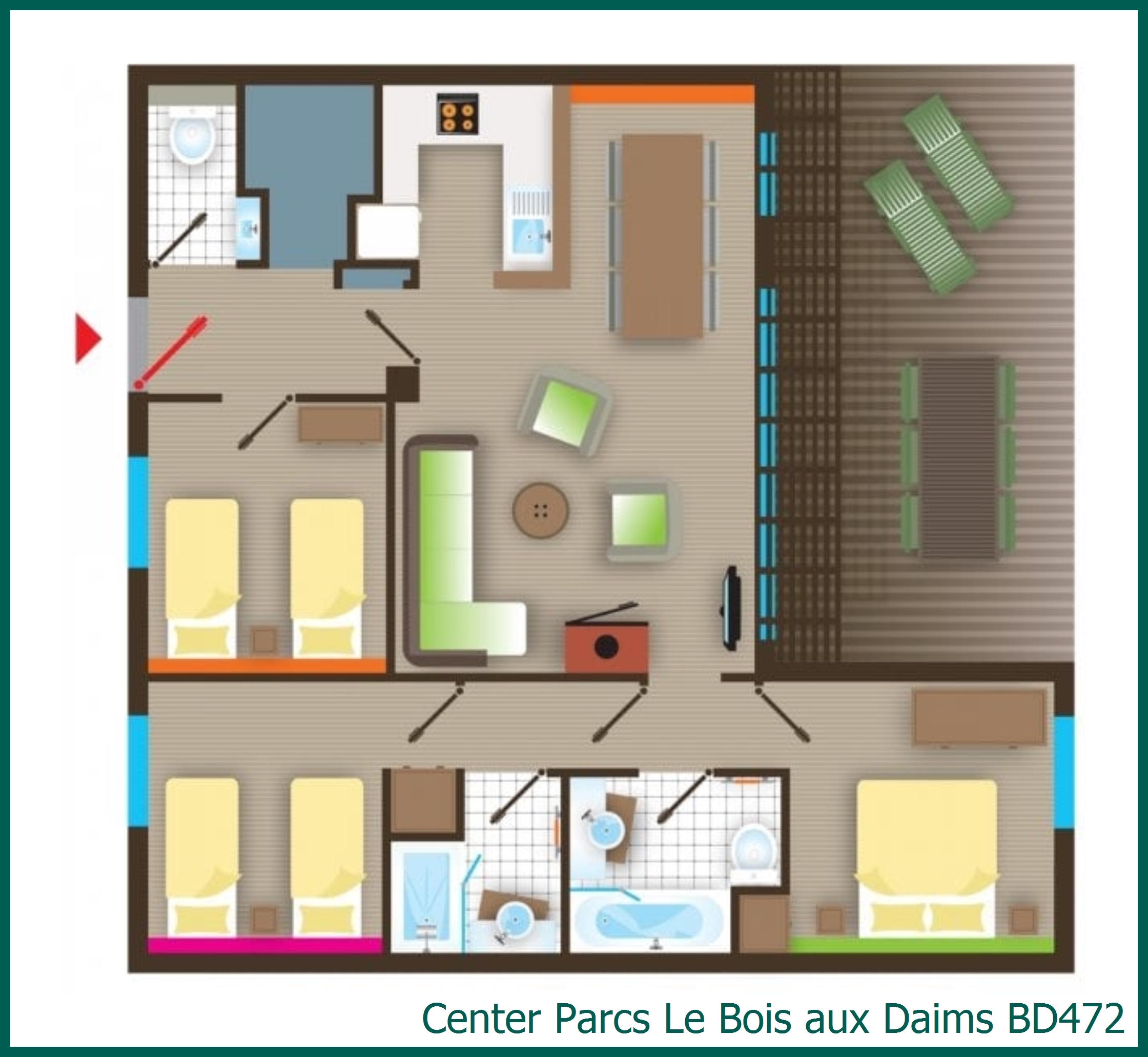 Comfort cottage BD472 in Le Bois aux Daims