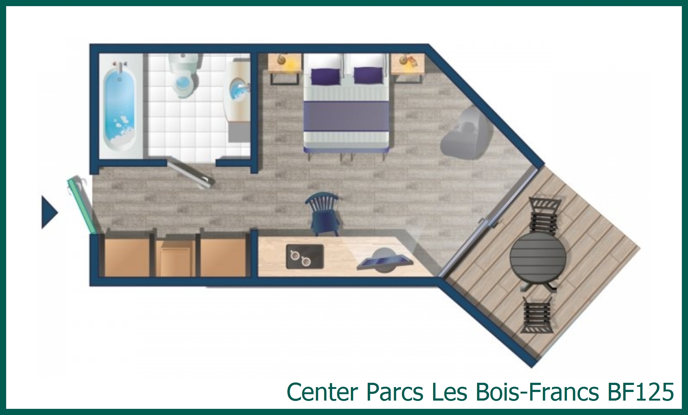 Hotelkamer BF125 in Les Bois-Francs