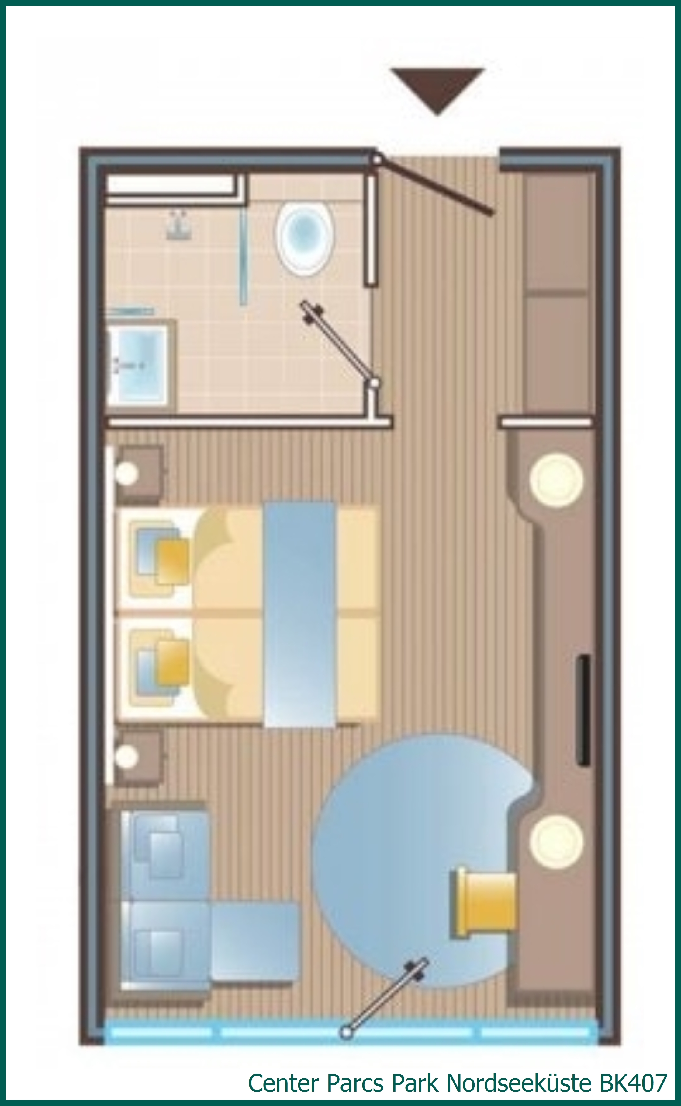 Hotelkamer BK407 in Park Nordseeküste