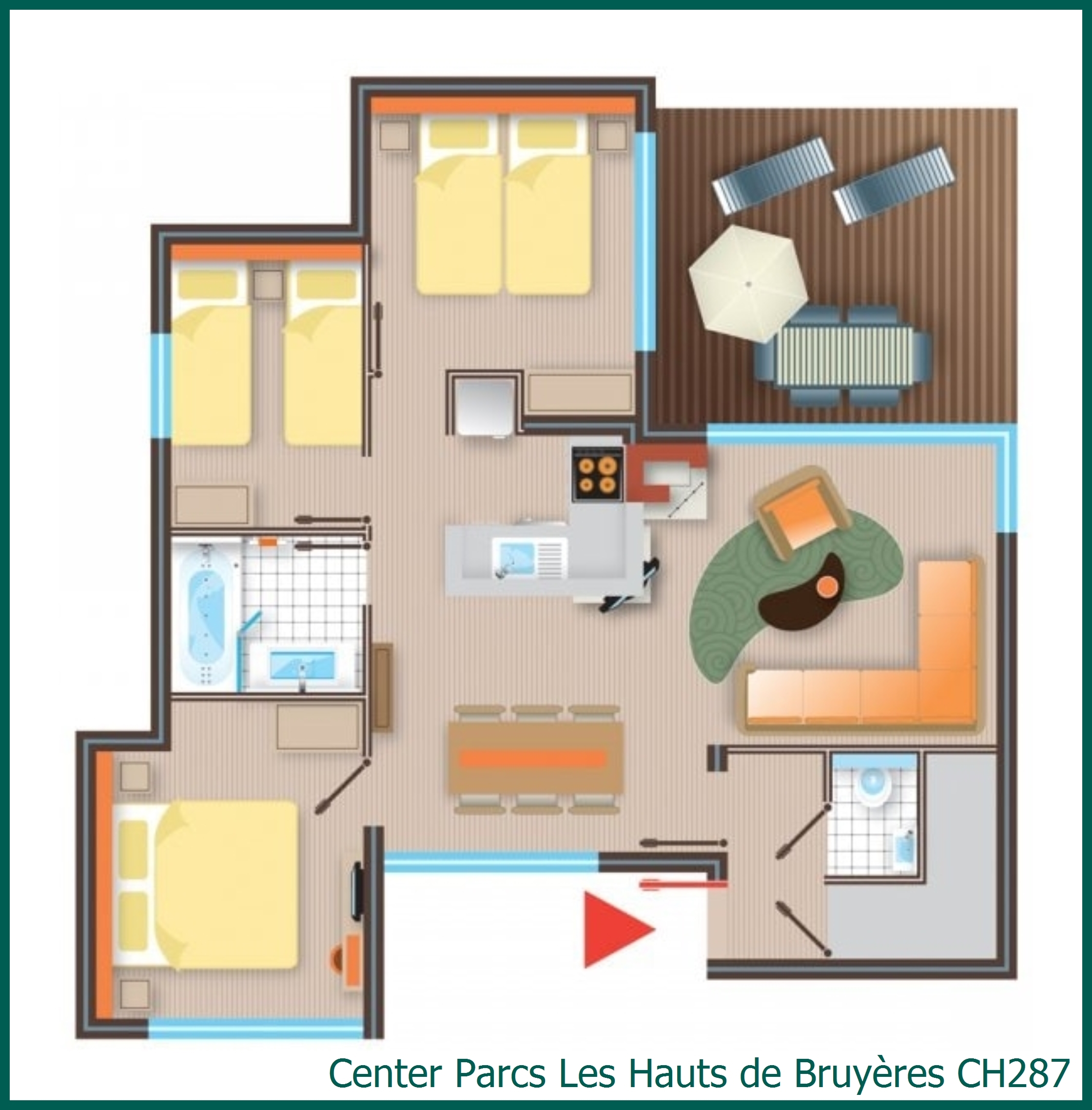 Bungalow CH287 in Les Hauts de Bruyères