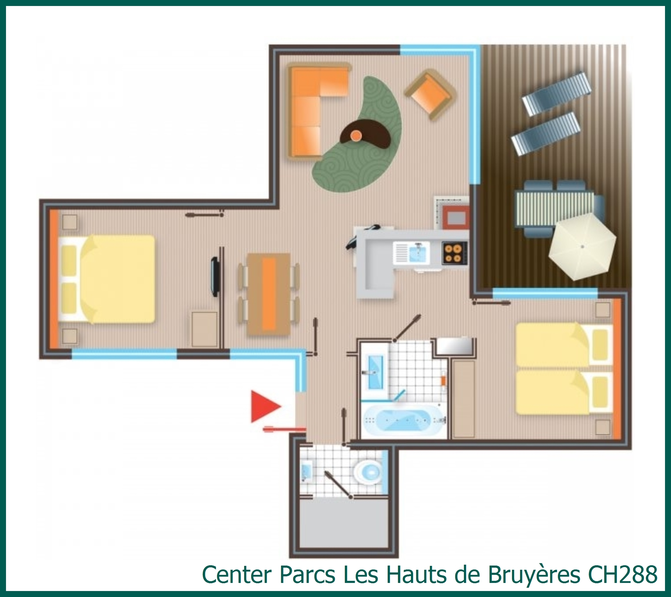 Bungalow CH288 in Les Hauts de Bruyères