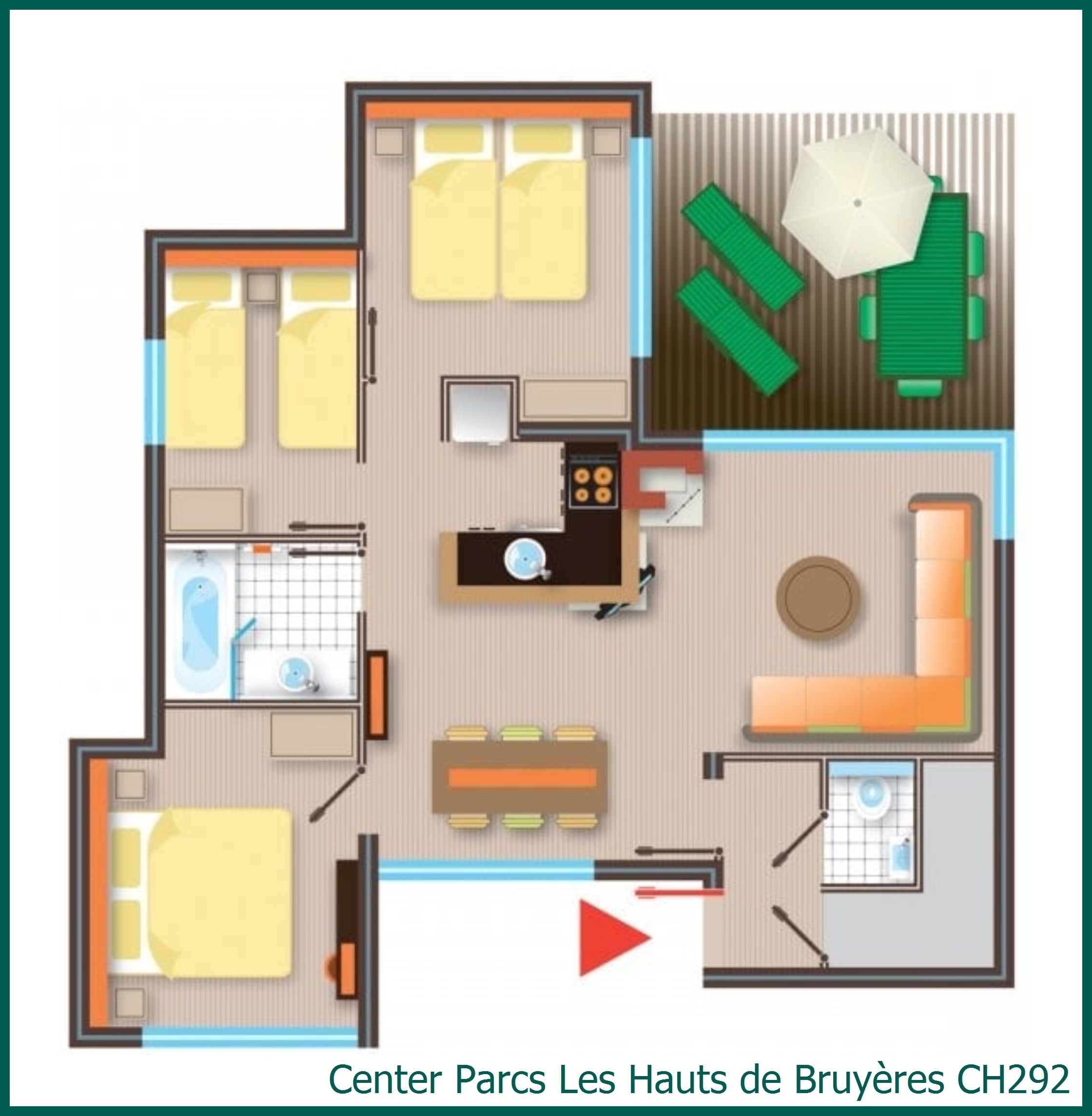 Bungalow CH292 in Les Hauts de Bruyères
