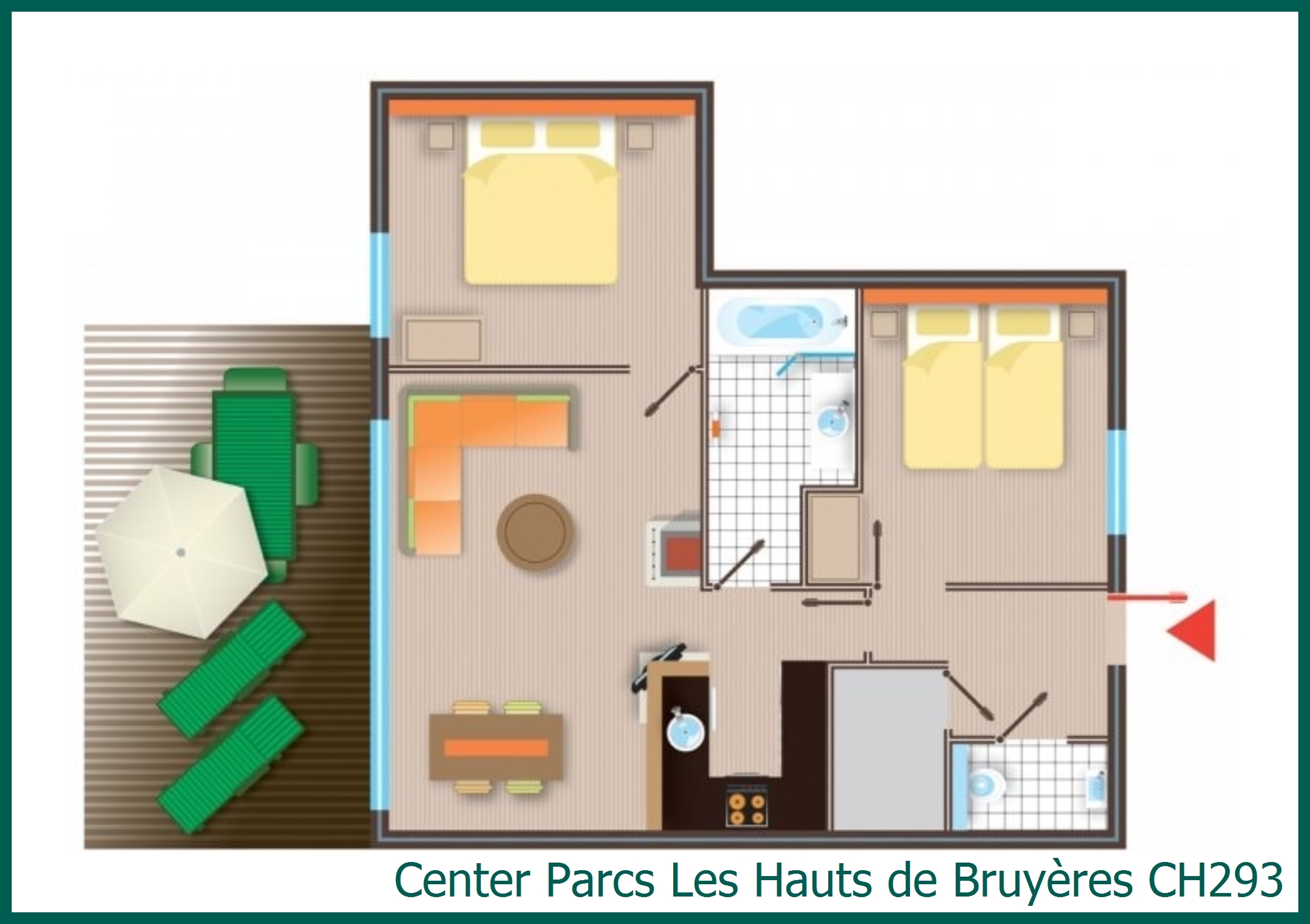 Bungalow CH293 in Les Hauts de Bruyères