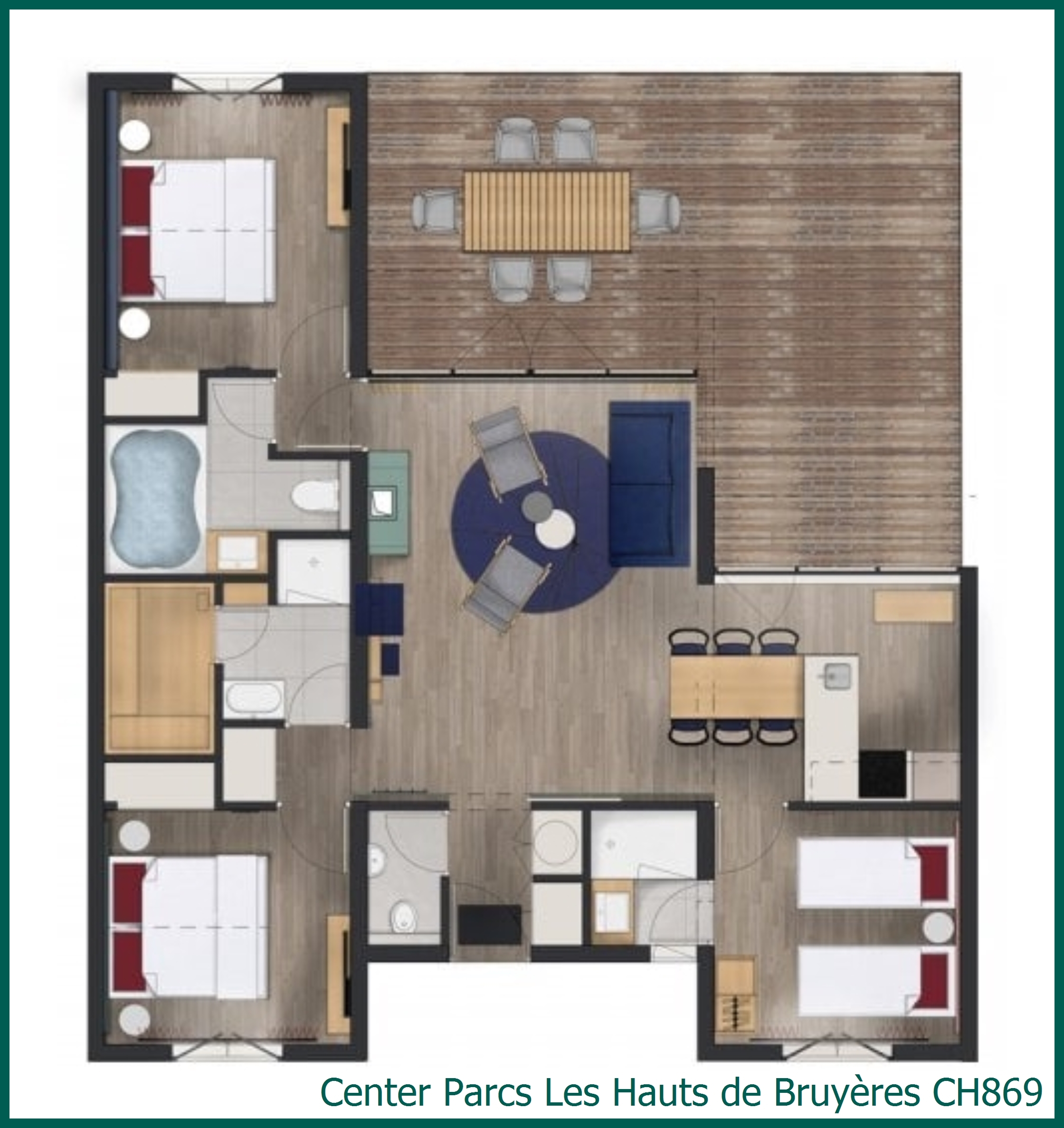 VIP Wood cottage CH869 in Les Hauts de Bruyères