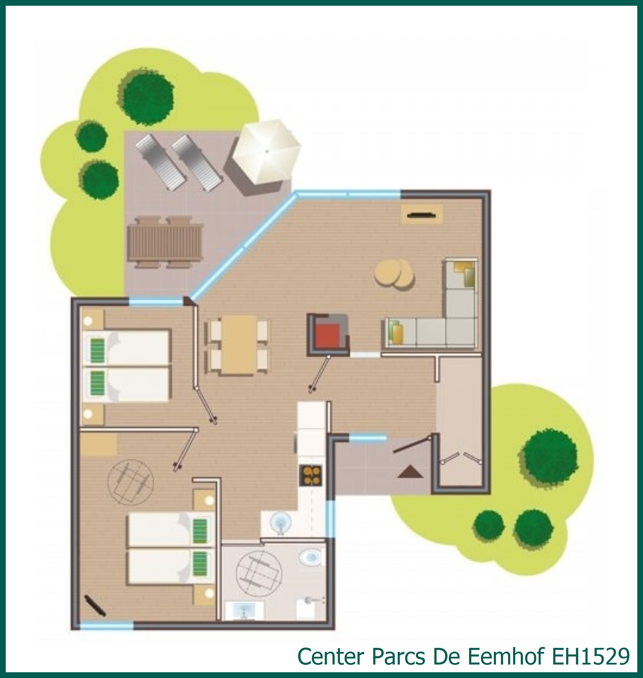 Rolstoelvriendelijk Premium cottage EH1529 in De Eemhof