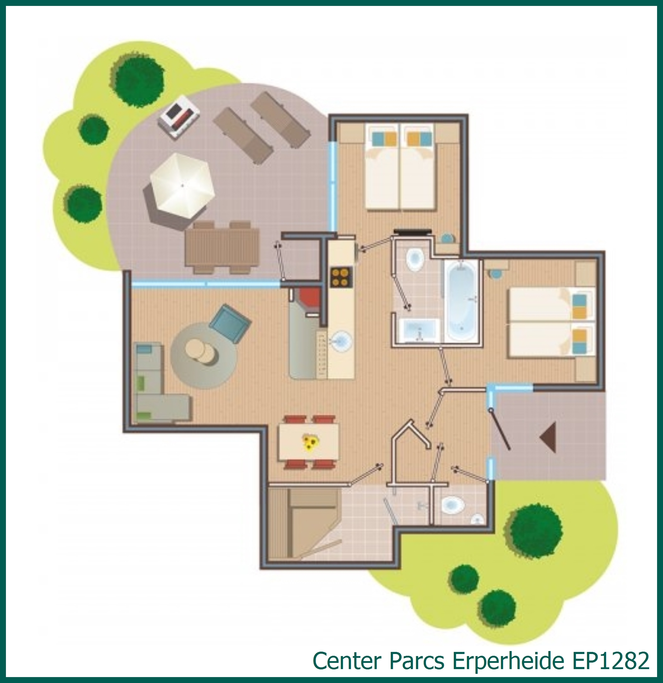 VIP cottage EP1282 in Erperheide