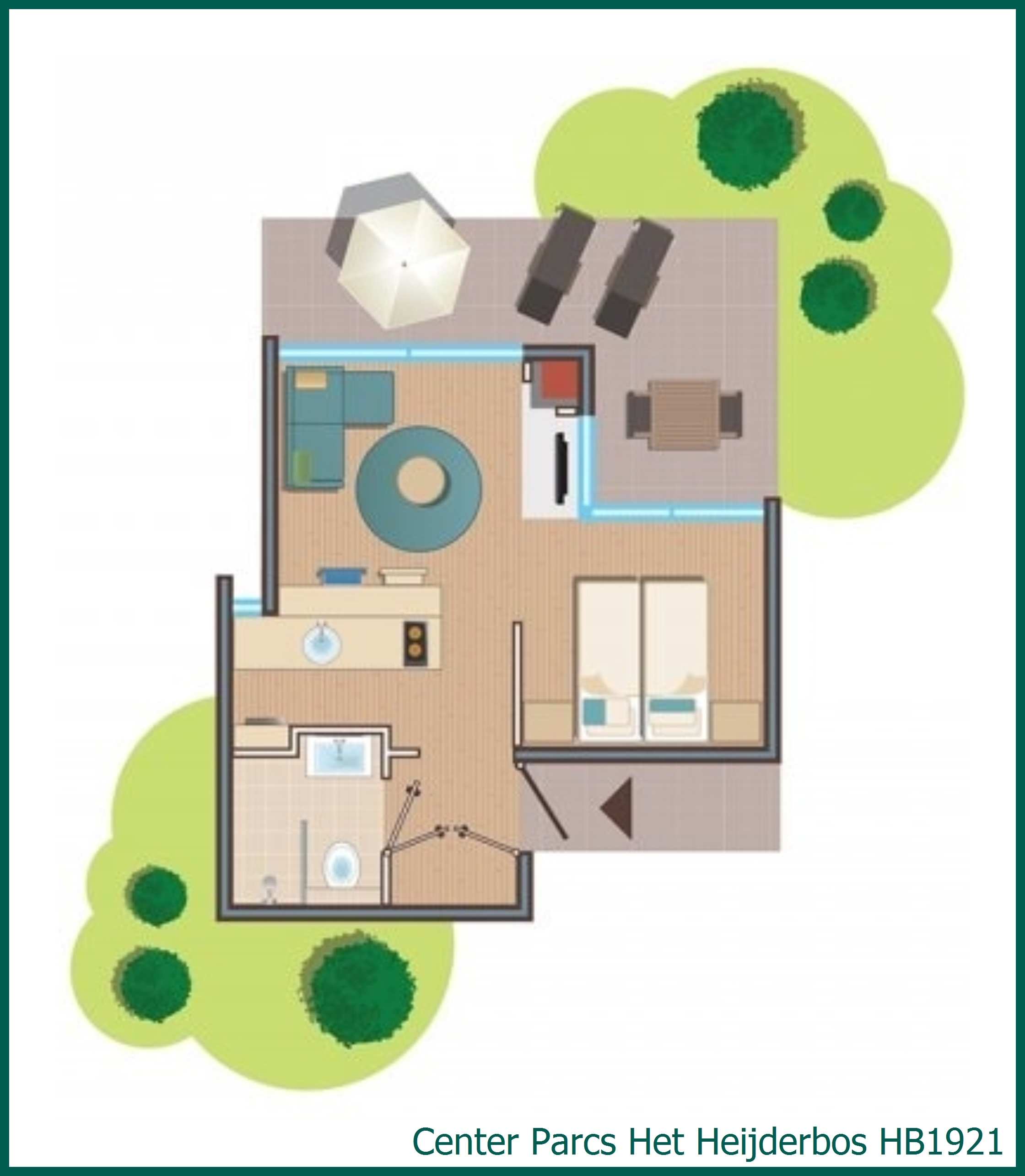 Premium cottage HB1921 in Het Heijderbos