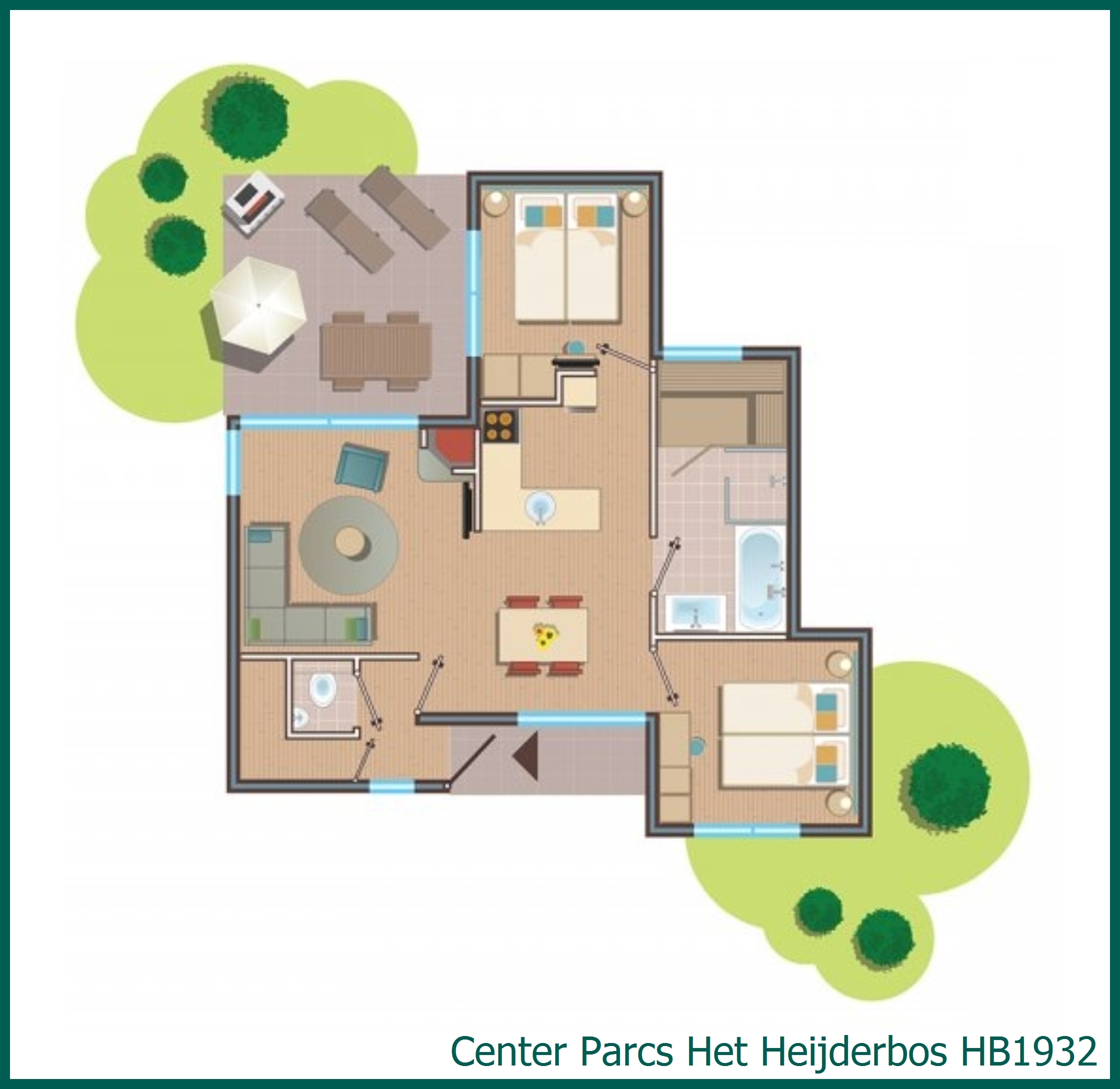 VIP cottage HB1932 in Het Heijderbos