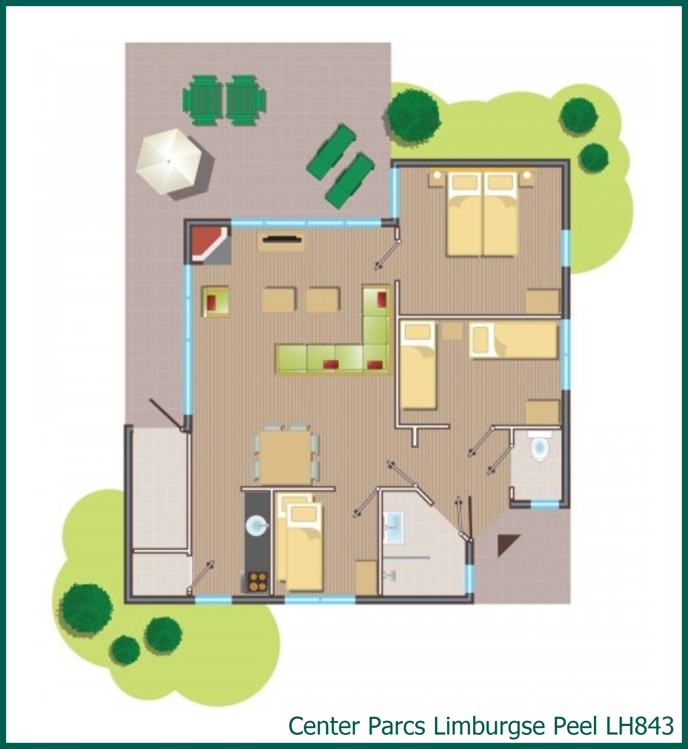 Comfort cottage LH843 in Limburgse Peel