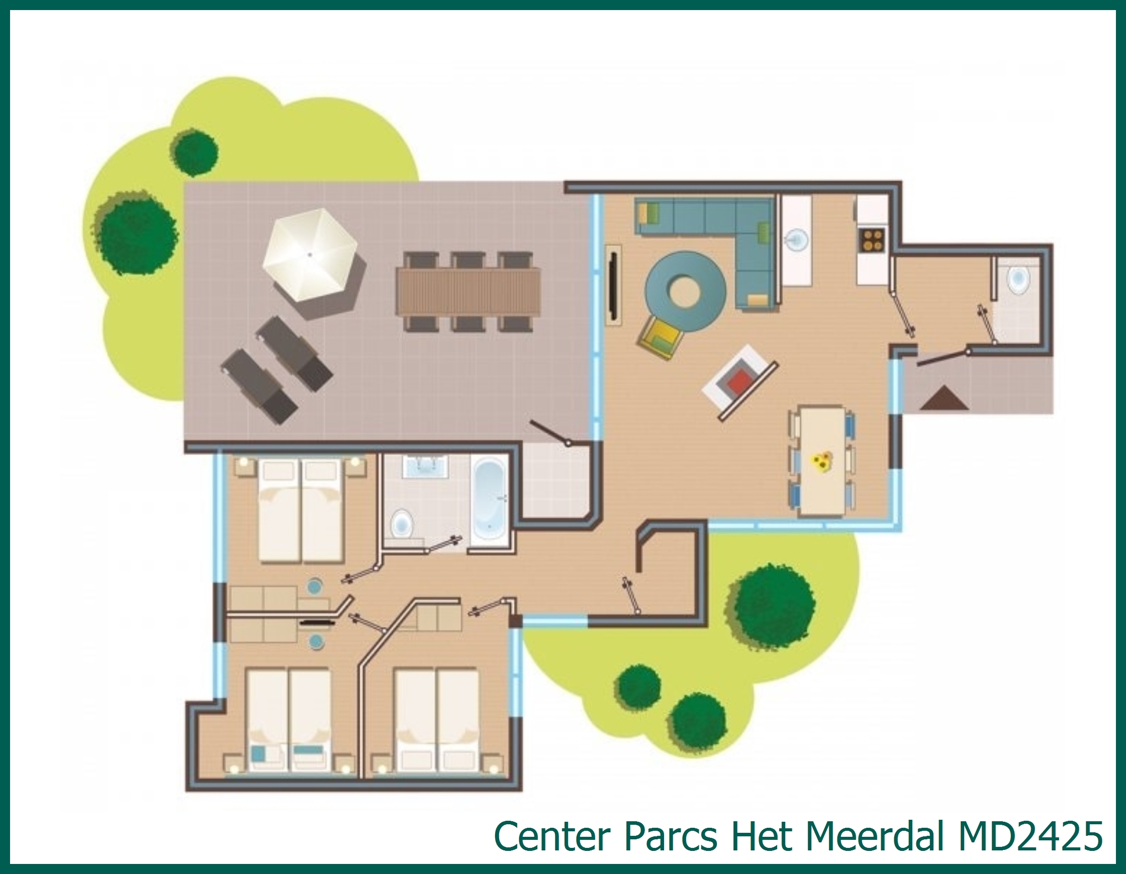 Premium cottage MD2425 in Het Meerdal