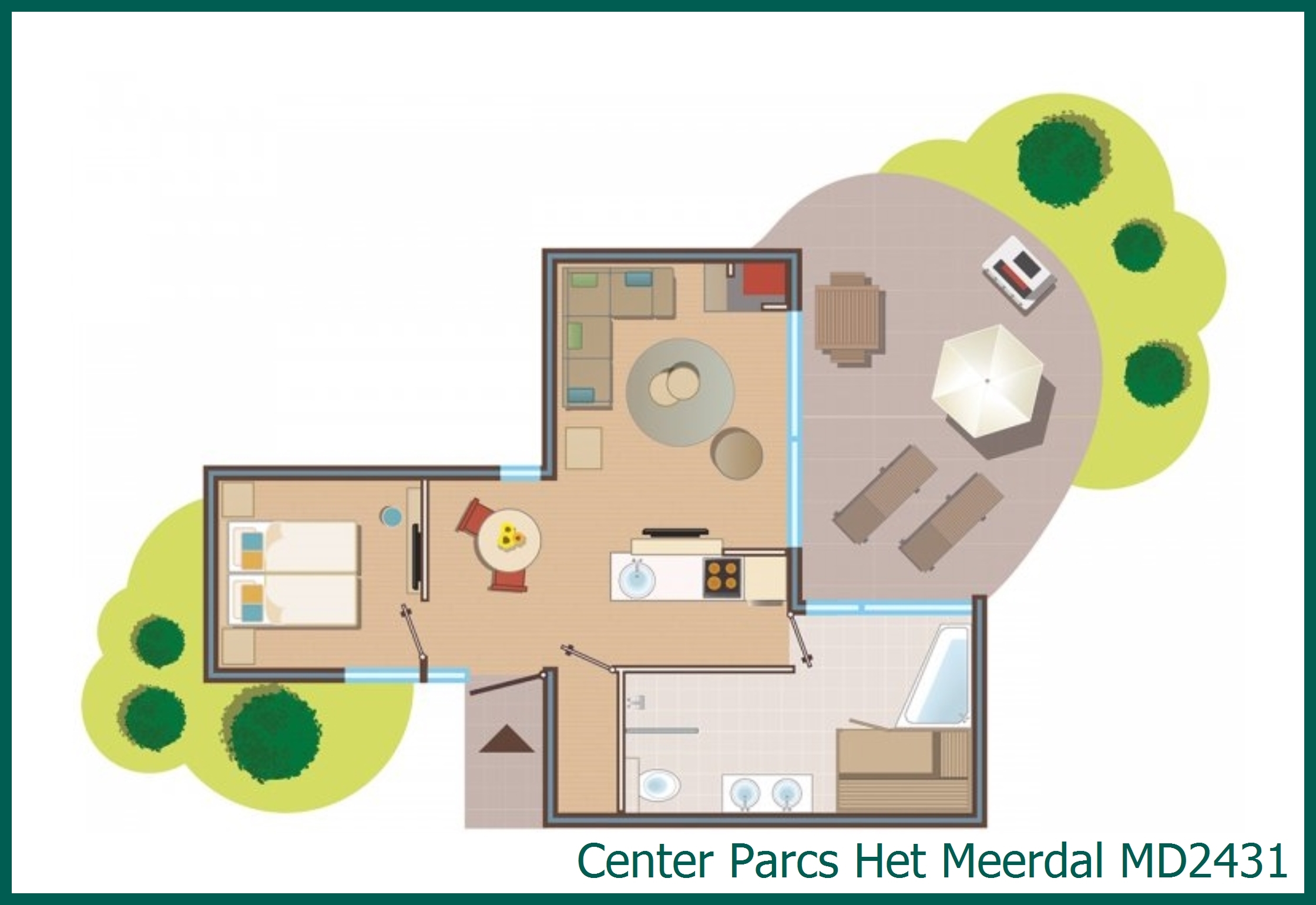 VIP cottage MD2431 in Het Meerdal