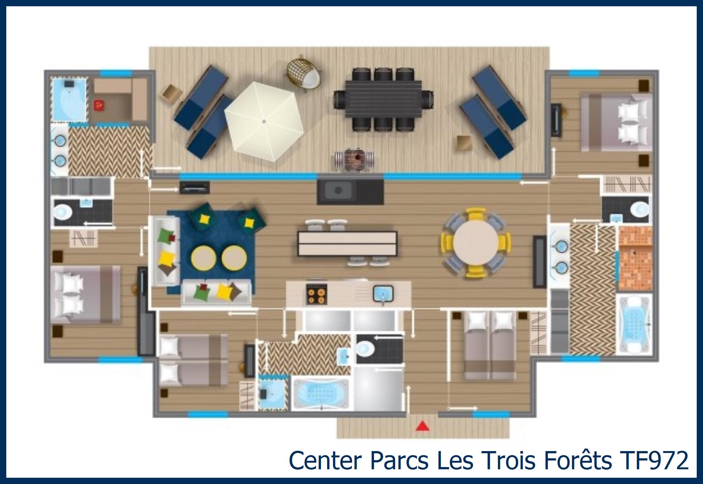 Plan Cottage Vip 12 Personnes Bois Aux Daims