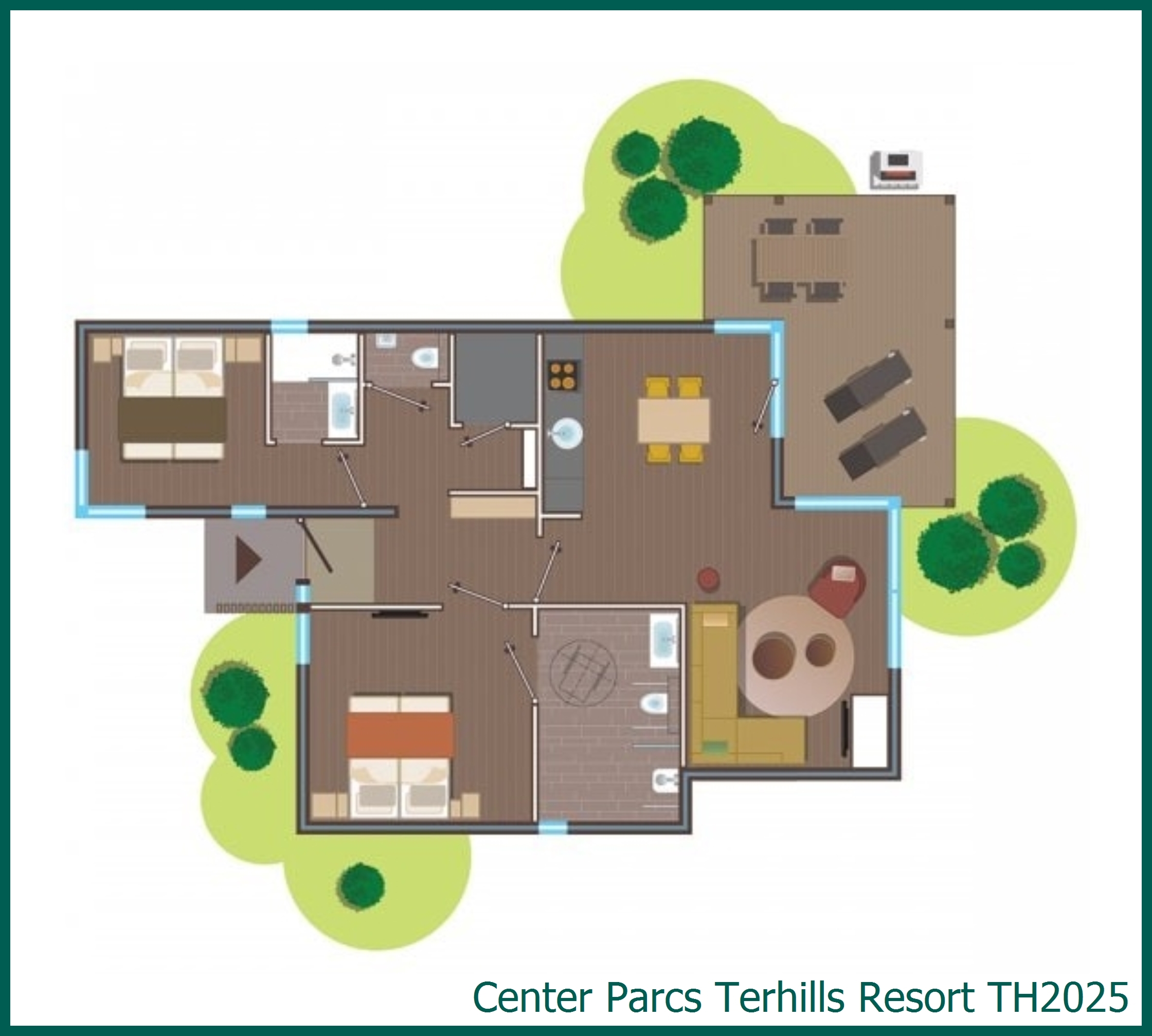 Rolstoelvriendelijk VIP cottage TH2025 in Terhills Resort