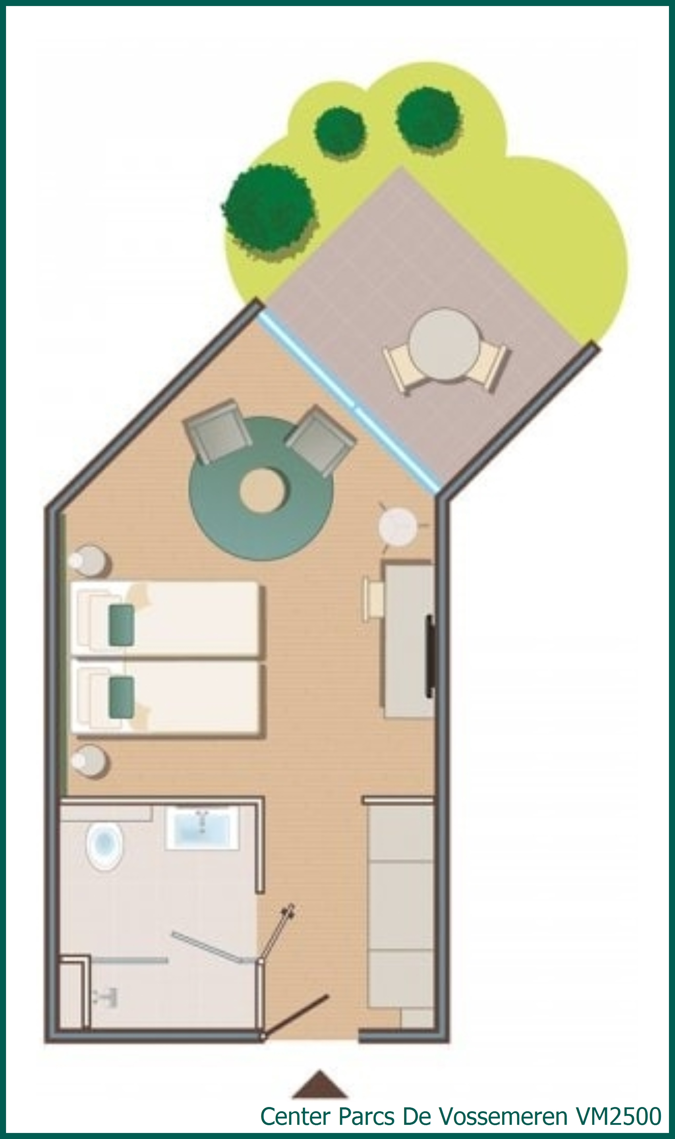 Hotelkamer VM2500 in De Vossemeren