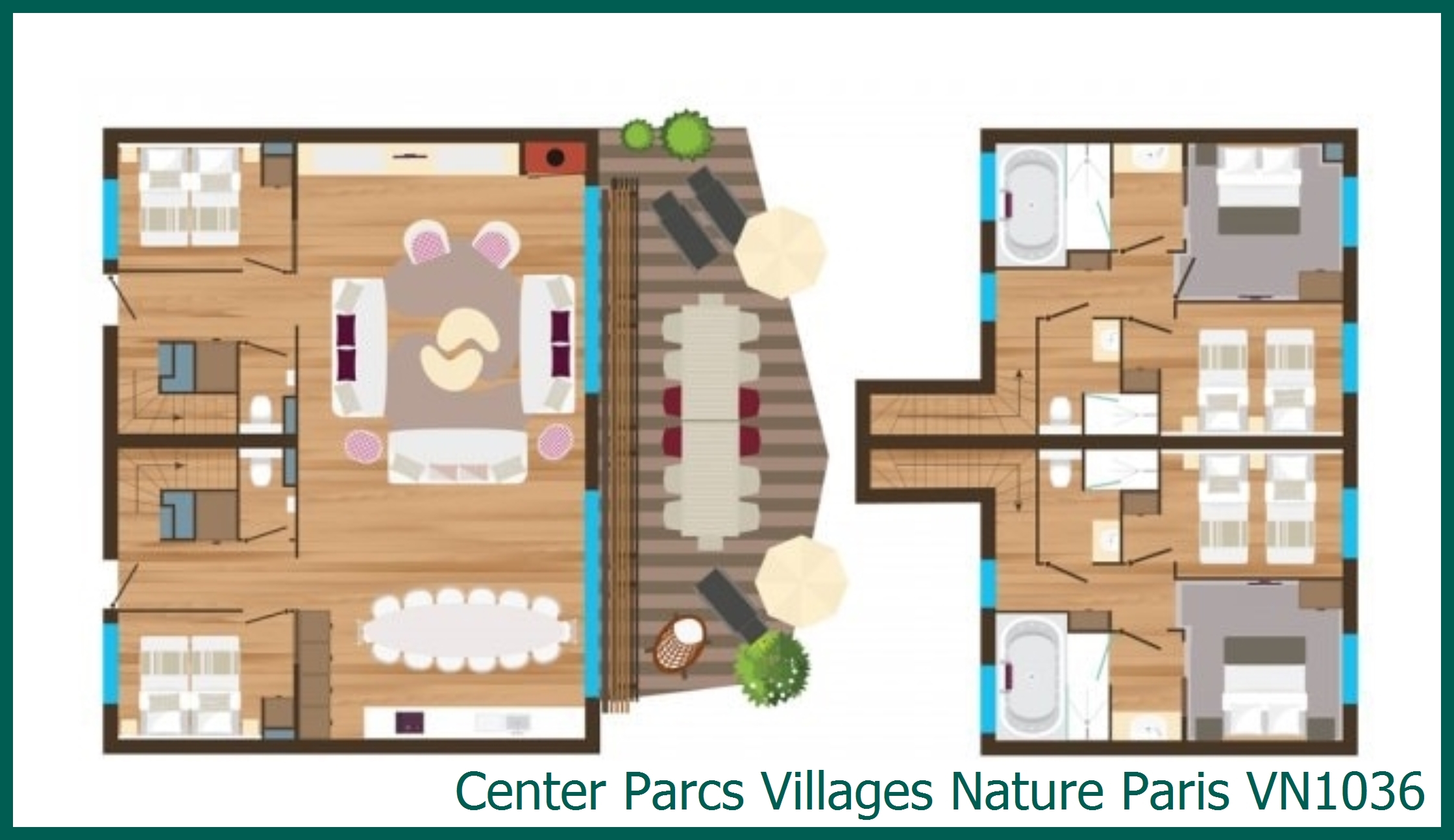 Bungalow VN1036 in Villages Nature Paris