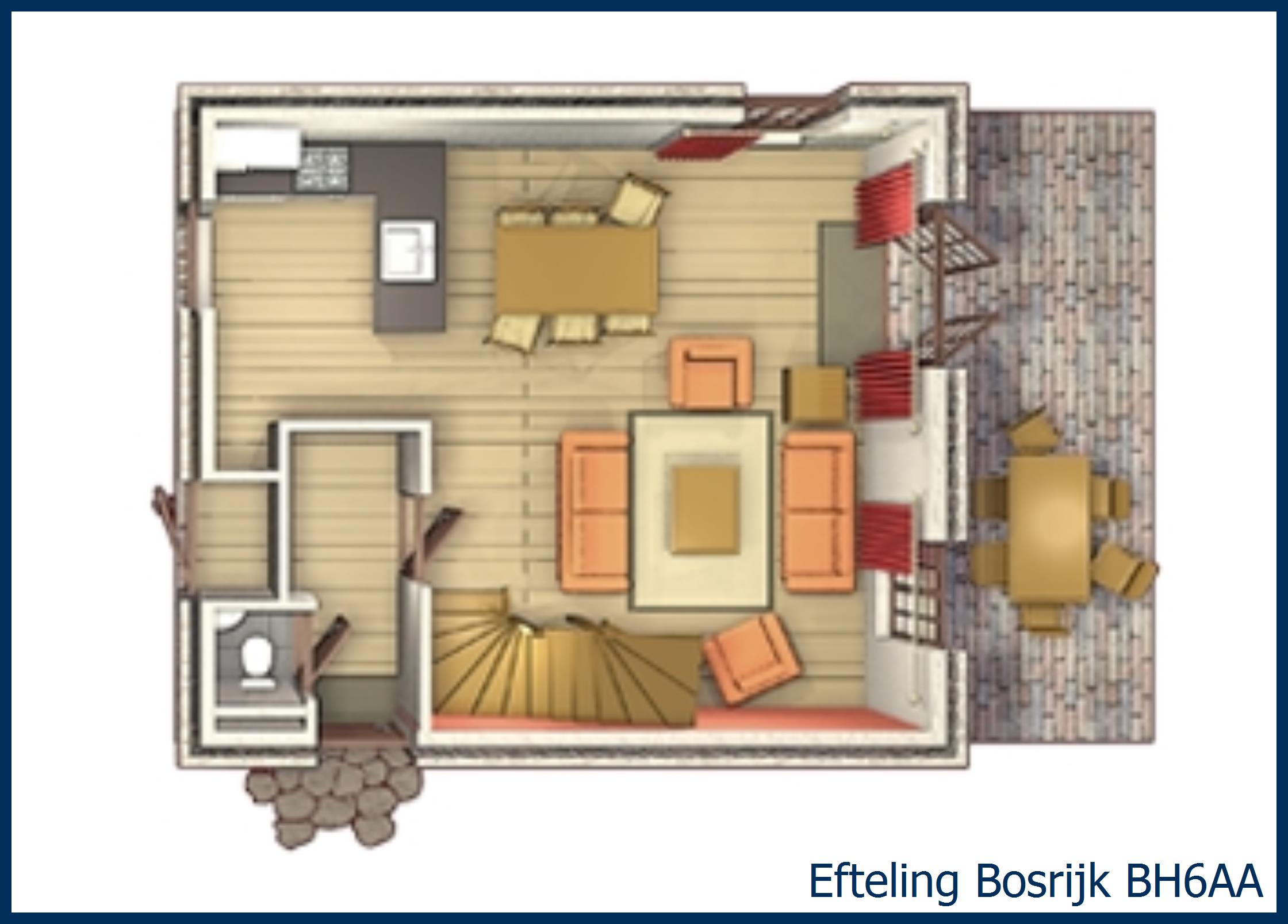 Allergeenarm Boshuys 6-persoons BH6AA in Bosrijk