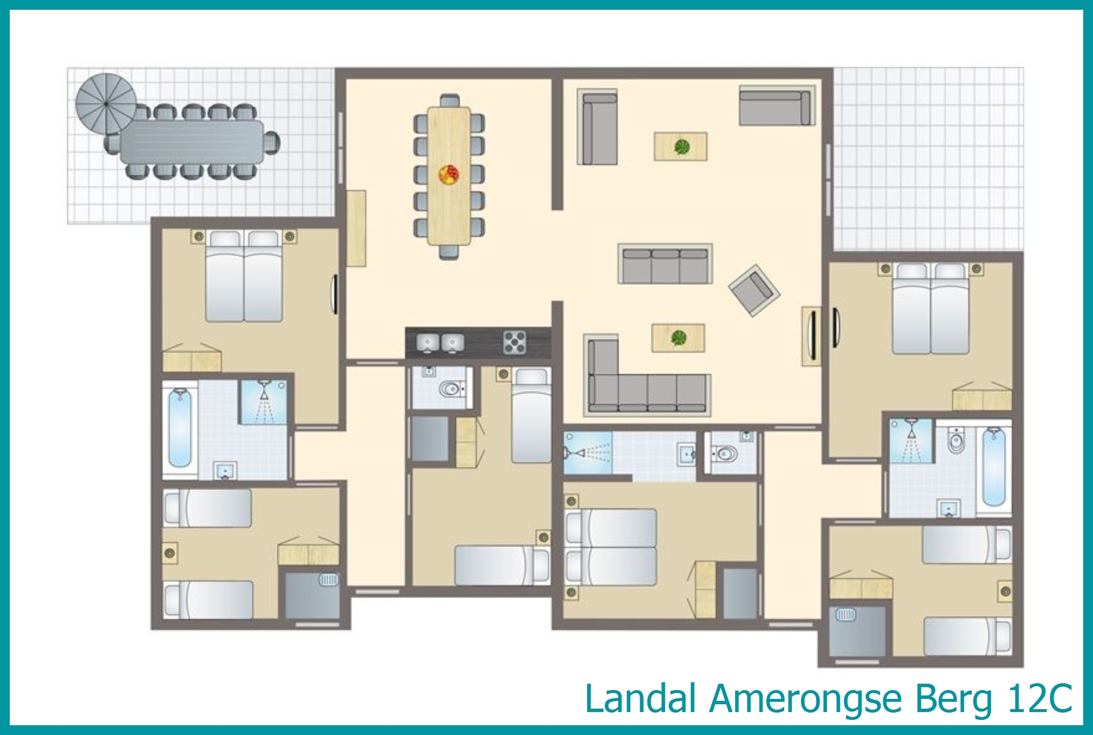 12-persoons woning 12C in Amerongse Berg
