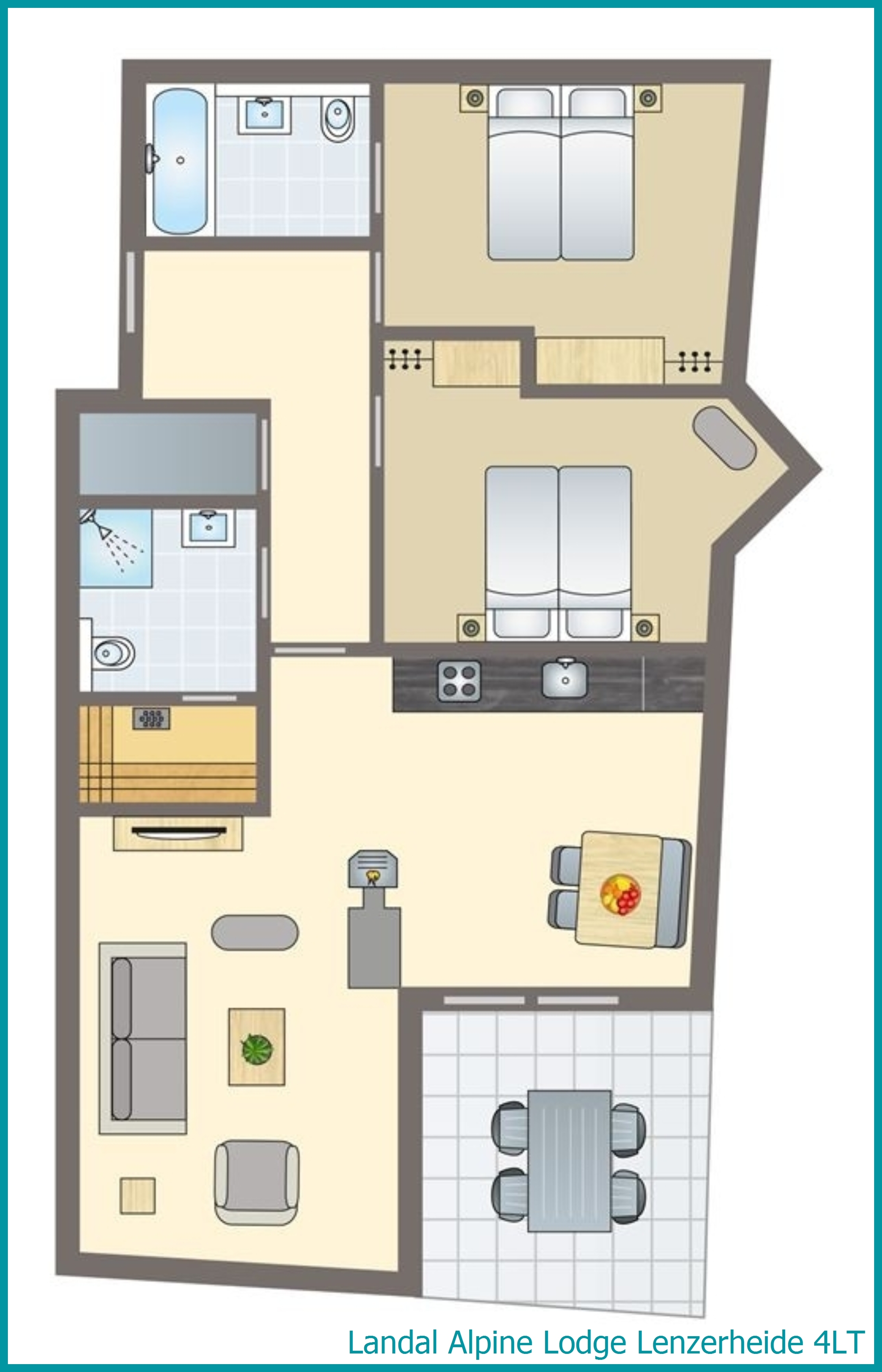 4-persoons appartement 4LT in Alpine Lodge Lenzerheide