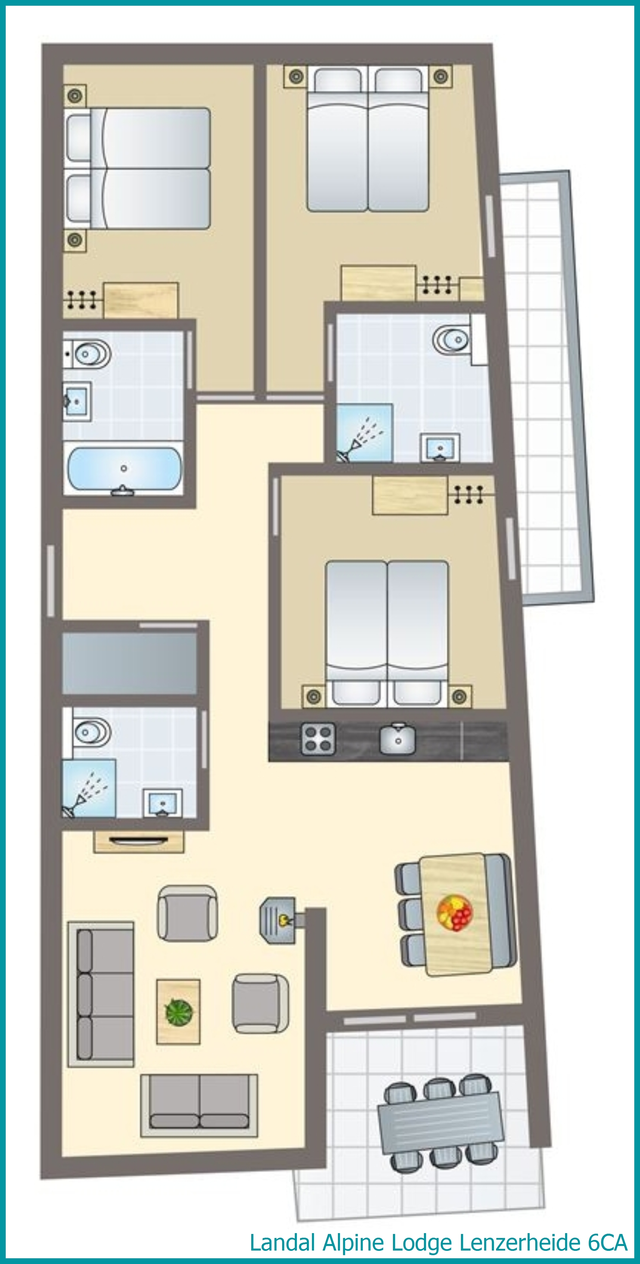 6-persoons appartement 6CA in Alpine Lodge Lenzerheide