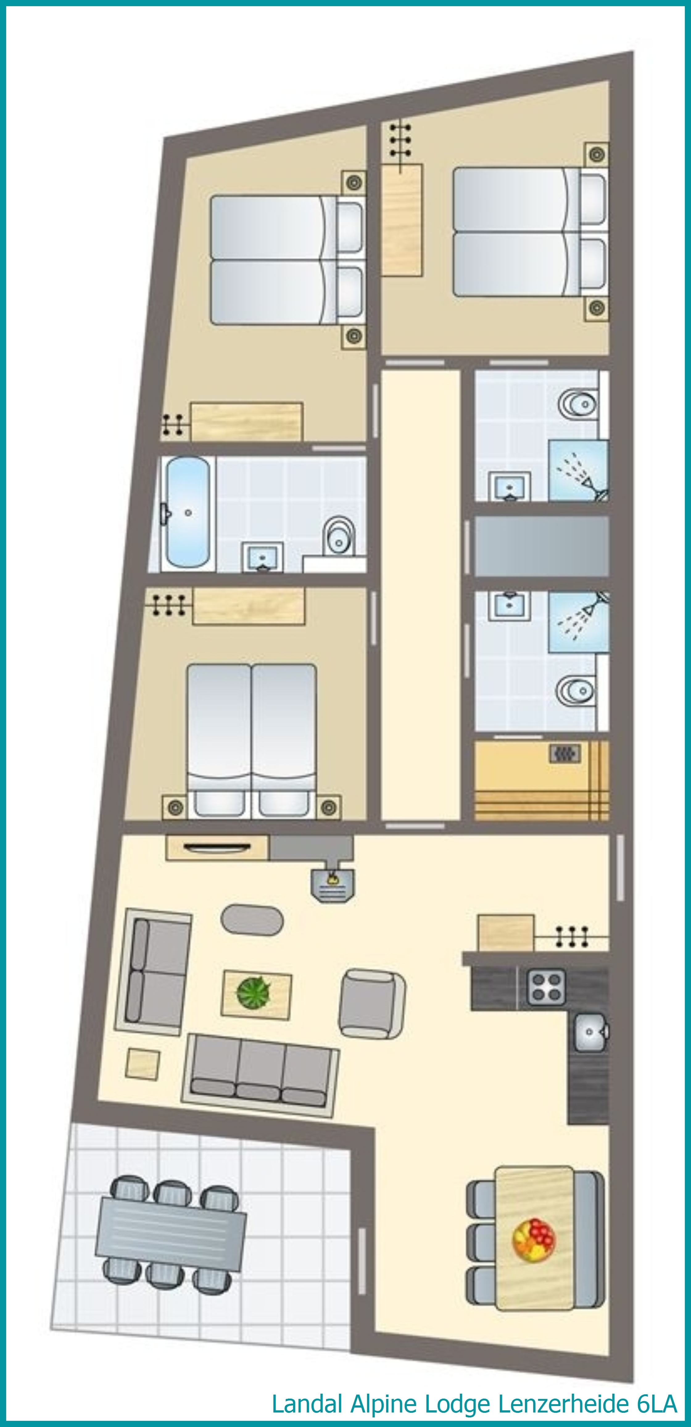 6-persoons appartement 6LA in Alpine Lodge Lenzerheide