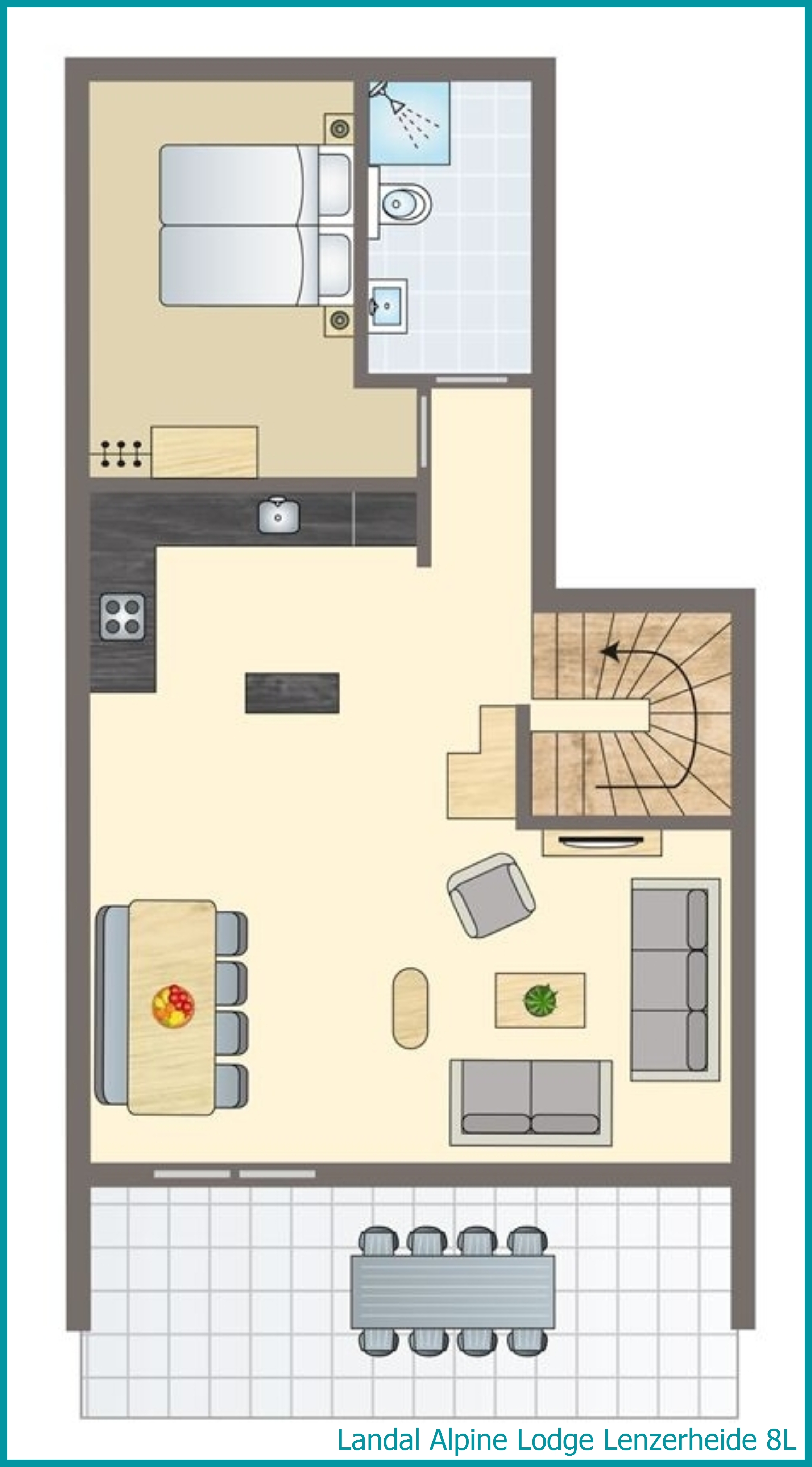 8-persoons chalet 8L in Alpine Lodge Lenzerheide