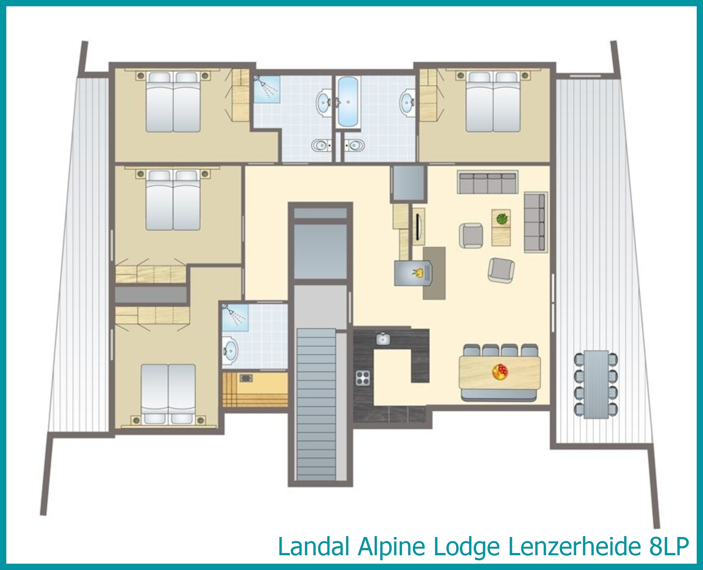 8-persoons penthouse 8LP in Alpine Lodge Lenzerheide
