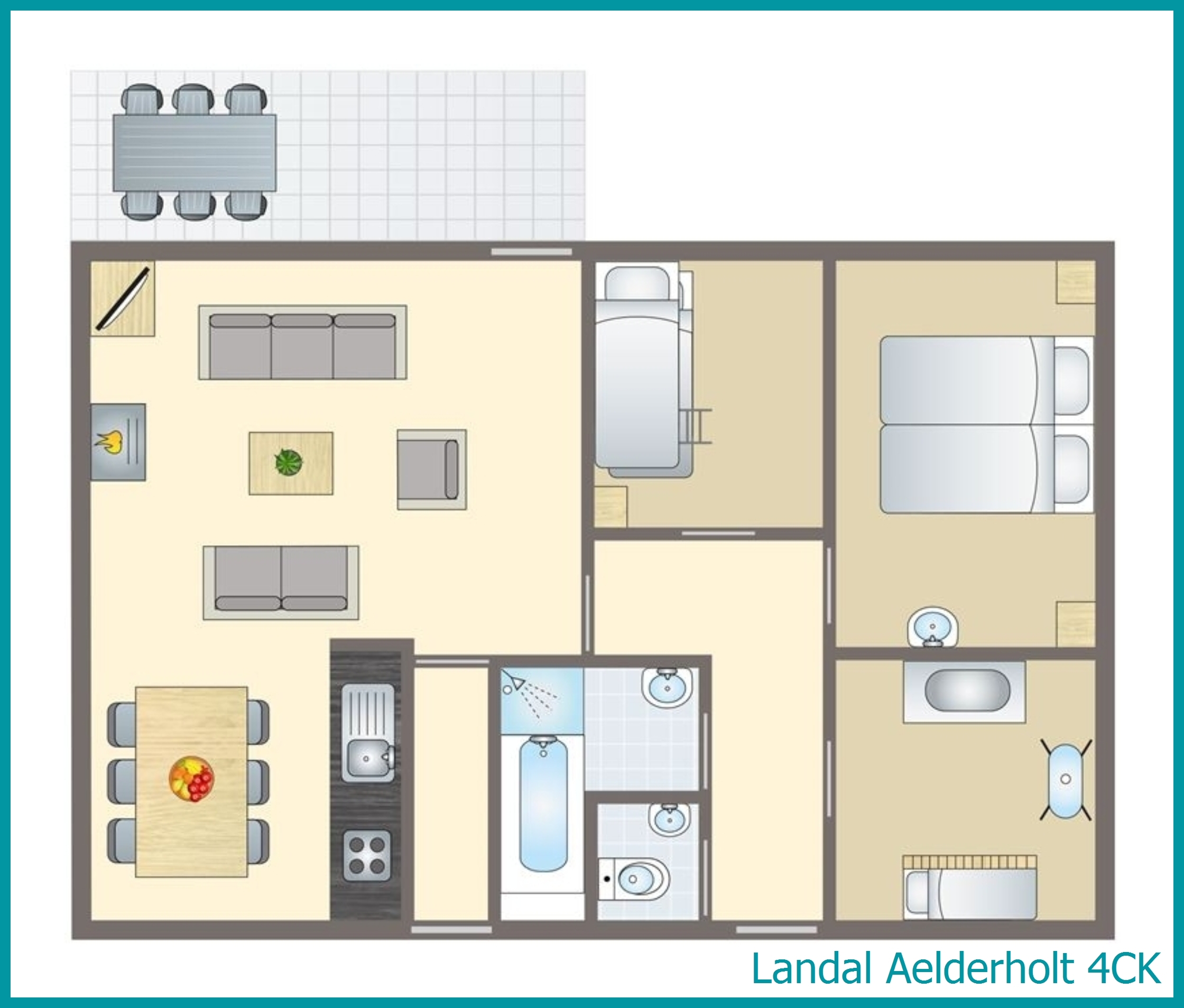 4-persoons kinderbungalow 4CK in Aelderholt