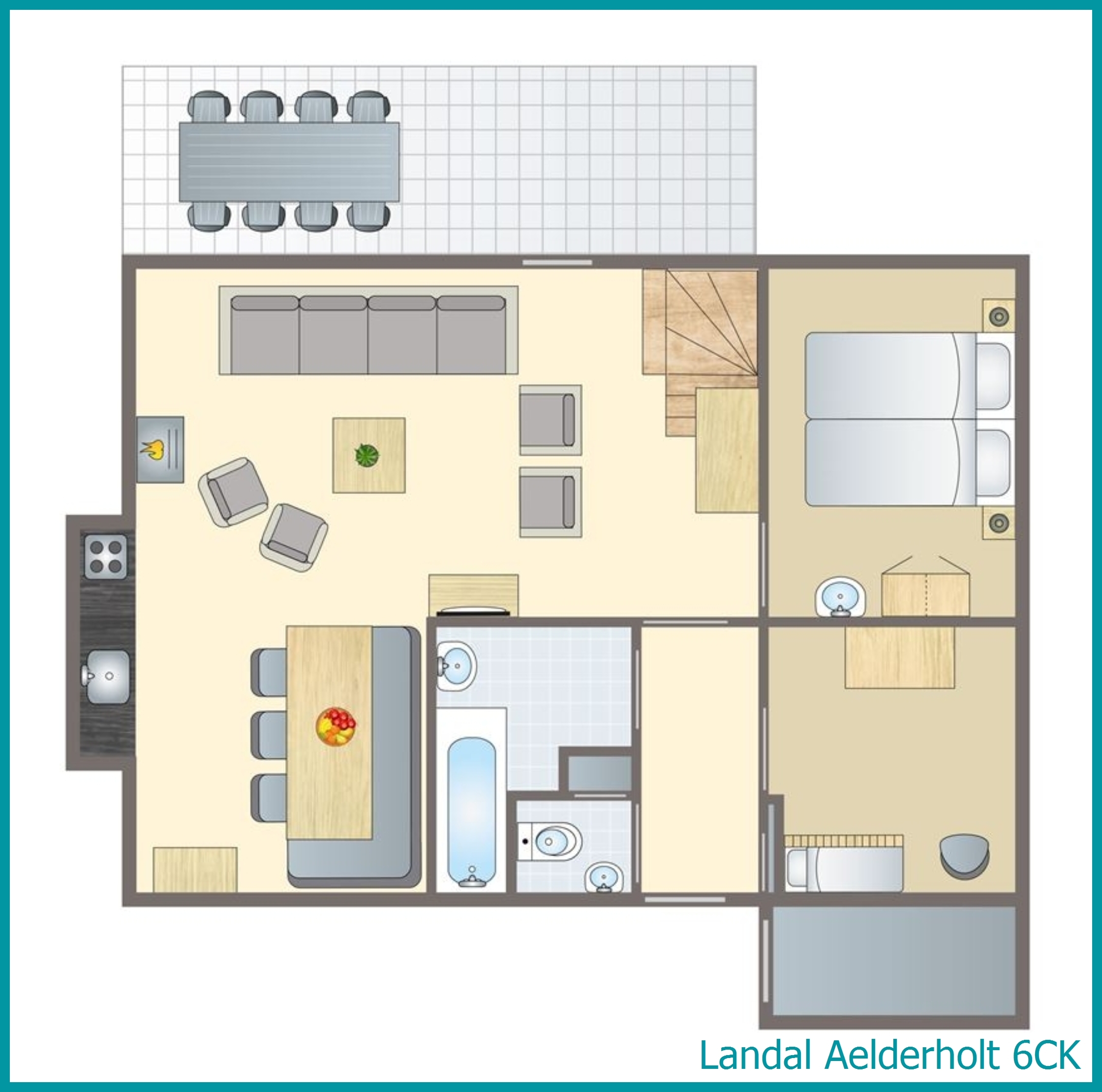 6-persoons kinderbungalow 6CK in Aelderholt