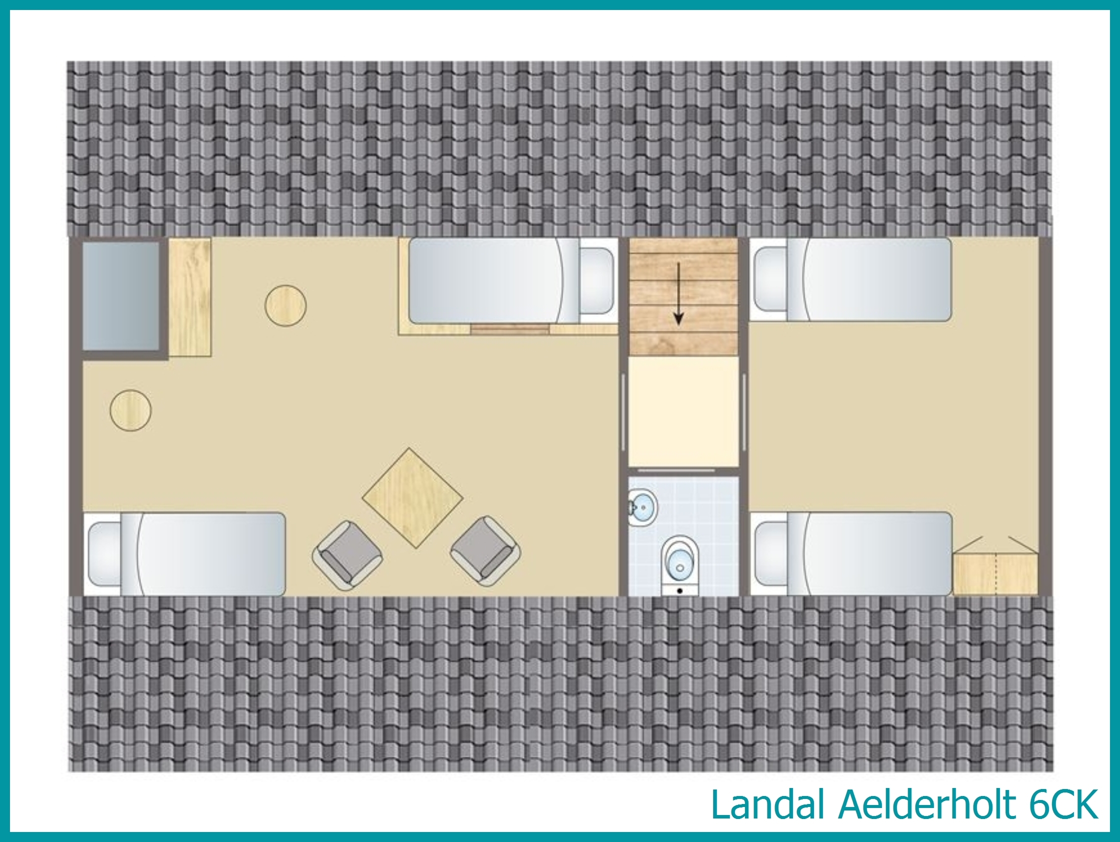 6-persoons kinderbungalow 6CK in Aelderholt