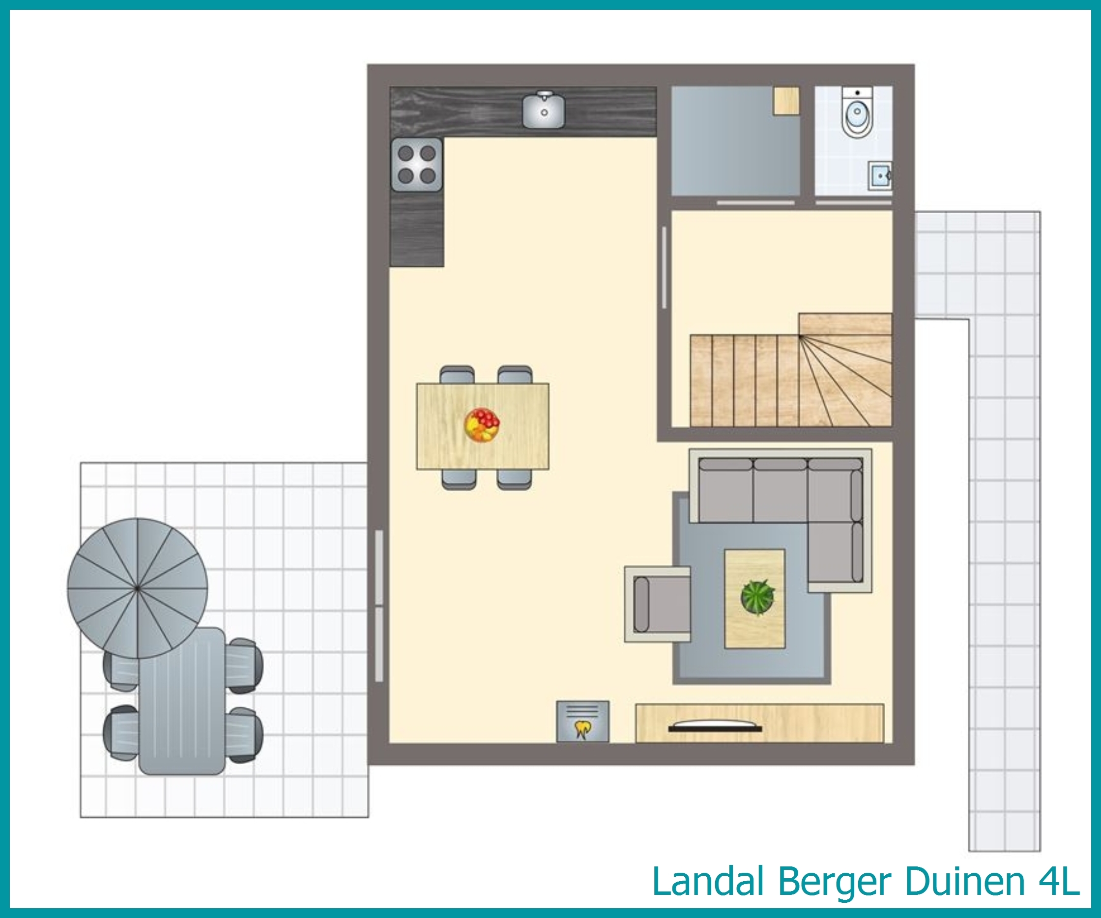 4-persoons woning 4L in Berger Duinen