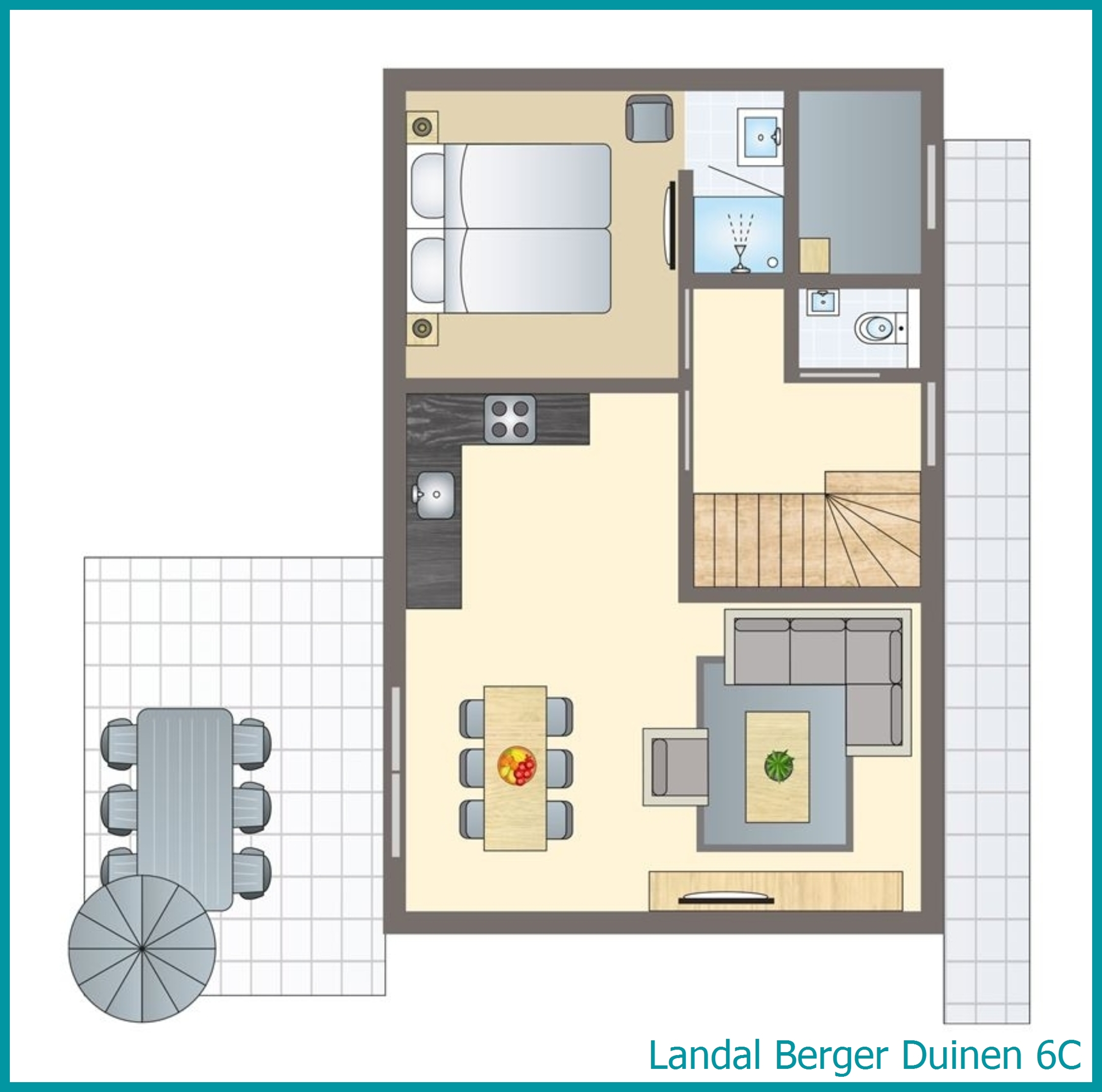 6-persoons woning 6C in Berger Duinen