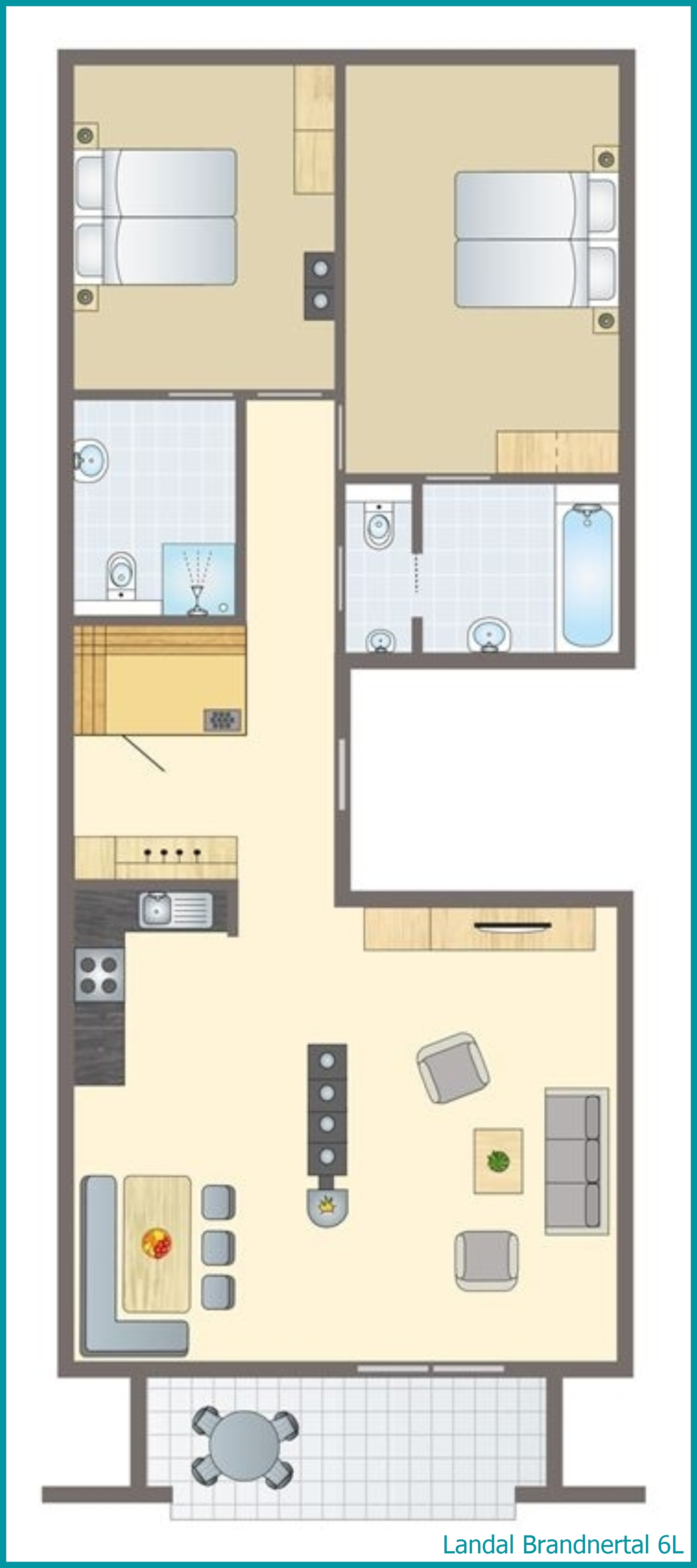 6-persoons appartement 6L in Brandnertal