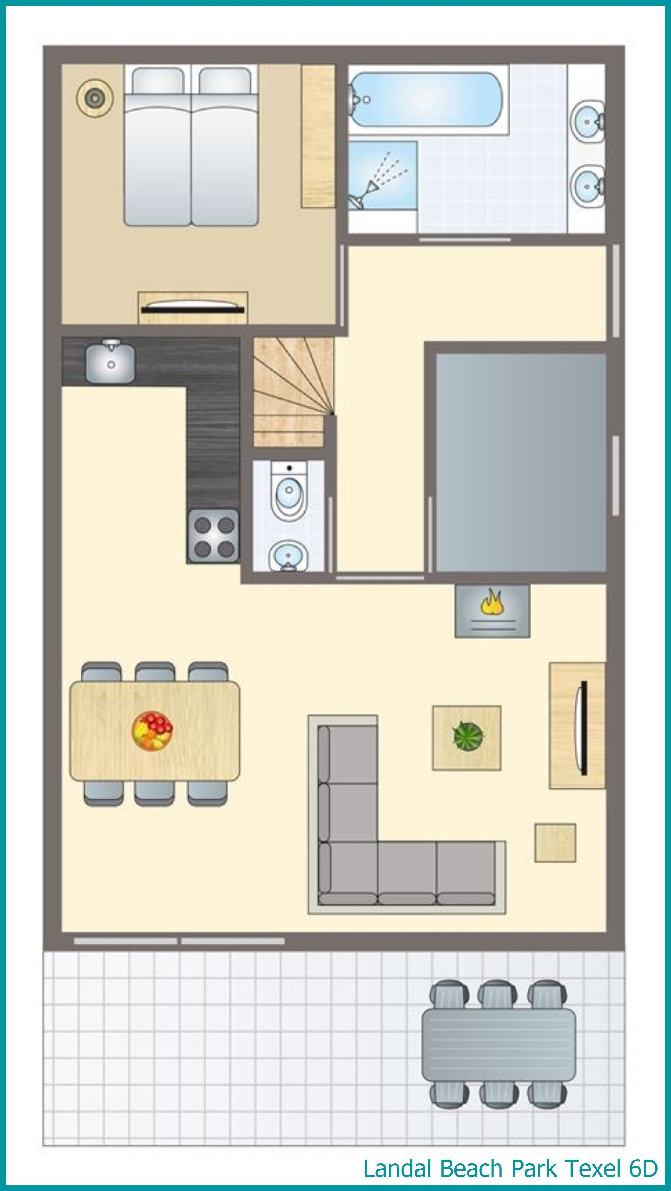 6-persoons villa 6D in Beach Park Texel