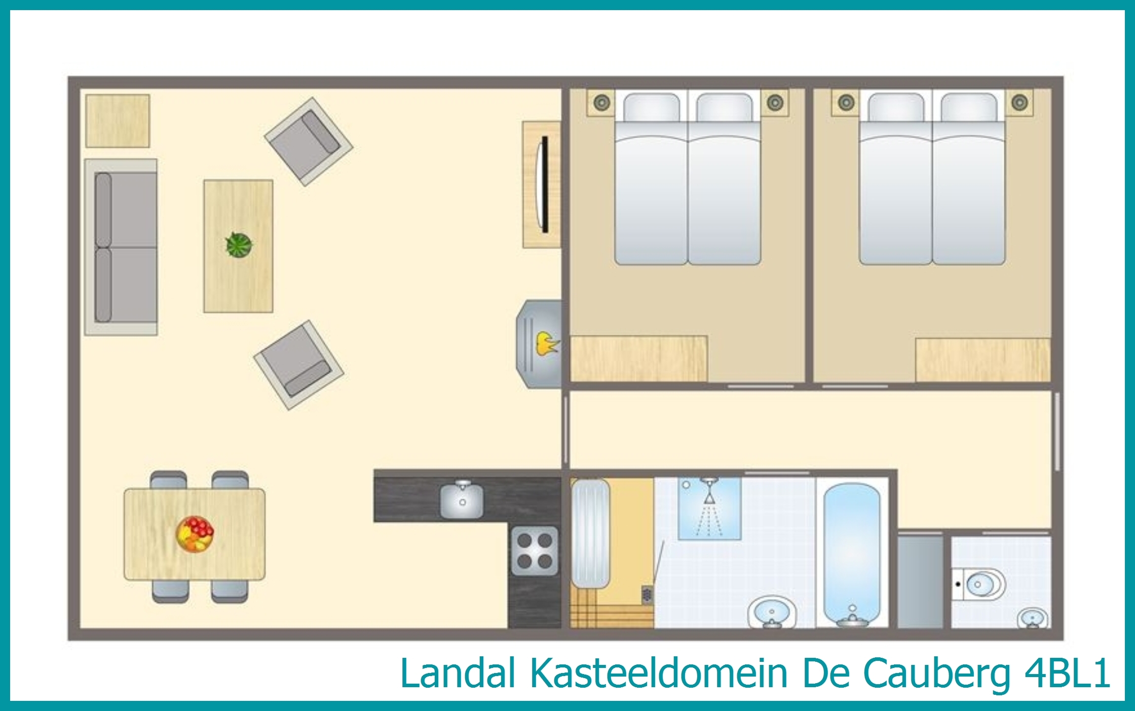4-persoons appartement 4BL1 in Kasteeldomein De Cauberg