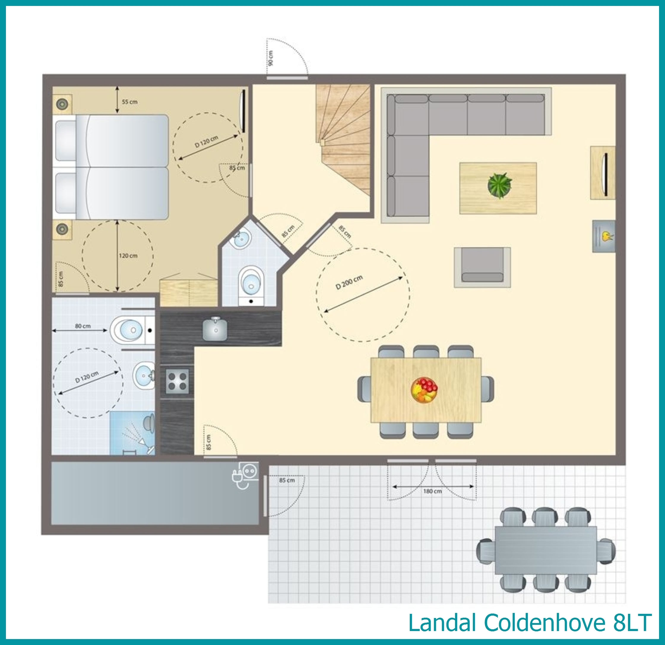 8-persoons bungalow 8LT in Coldenhove