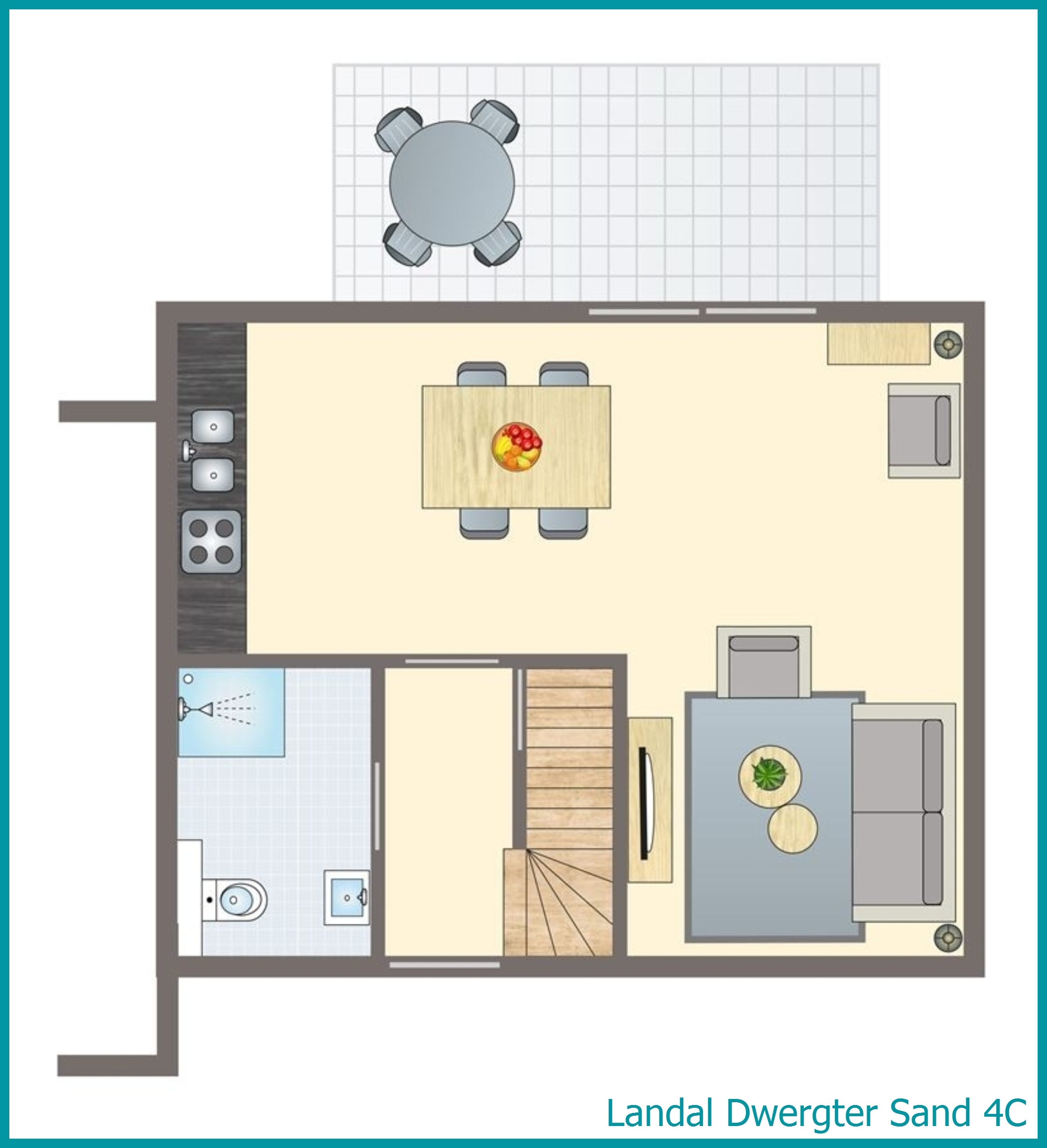 4-persoons bungalow 4C in Dwergter Sand