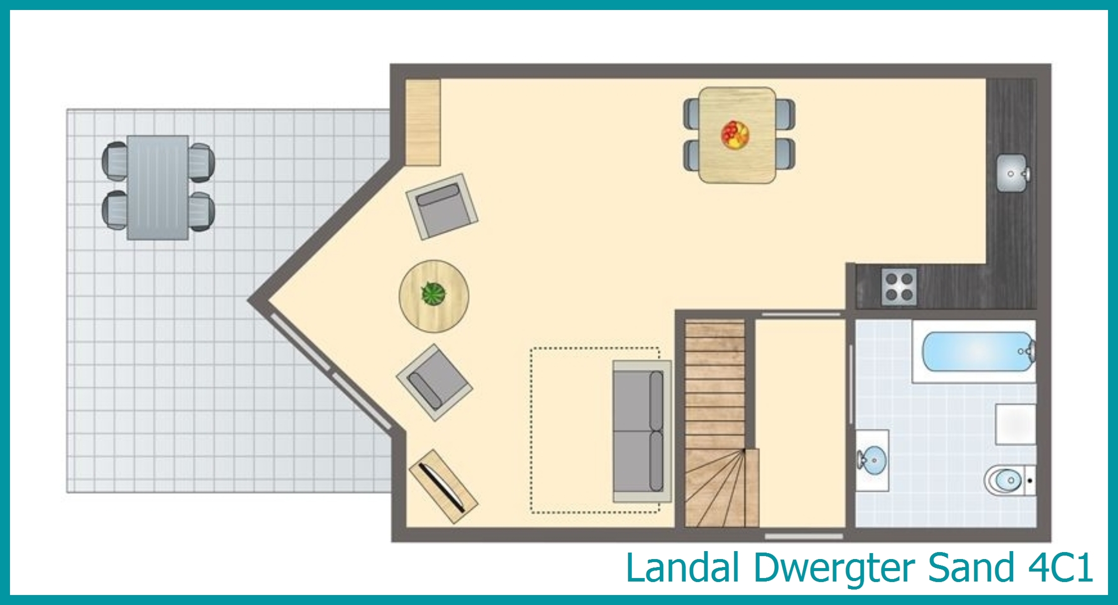 4-persoons bungalow 4C1 in Dwergter Sand