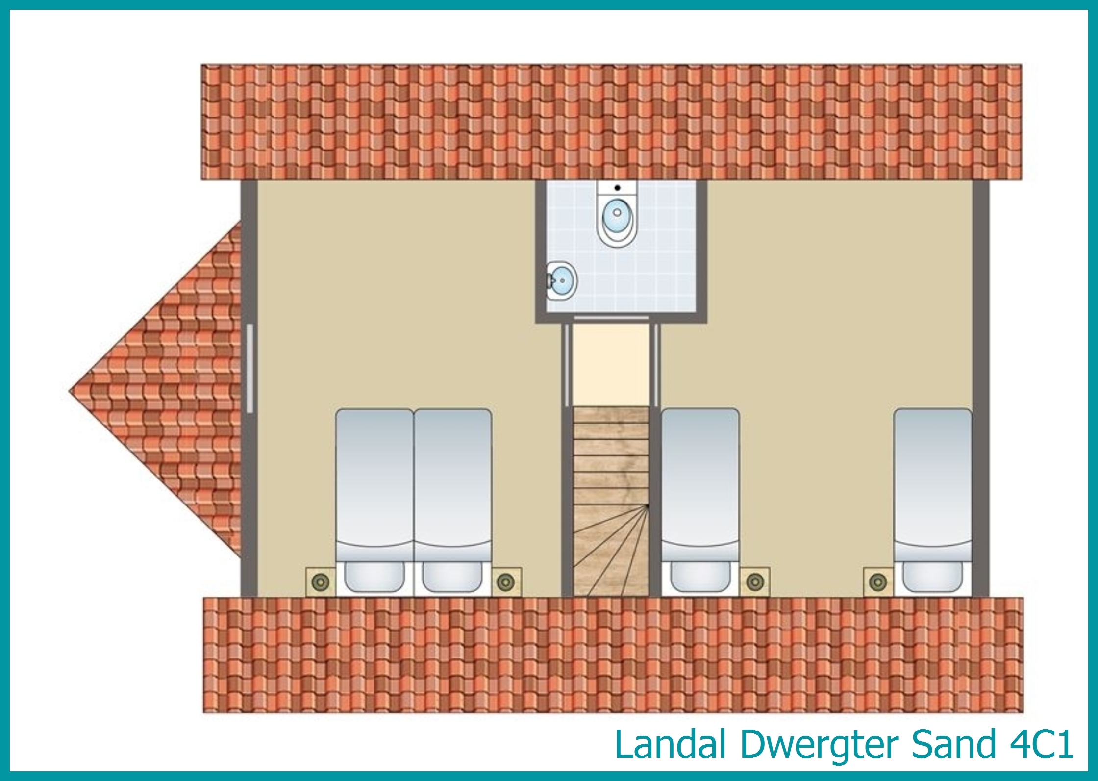 4-persoons bungalow 4C1 in Dwergter Sand