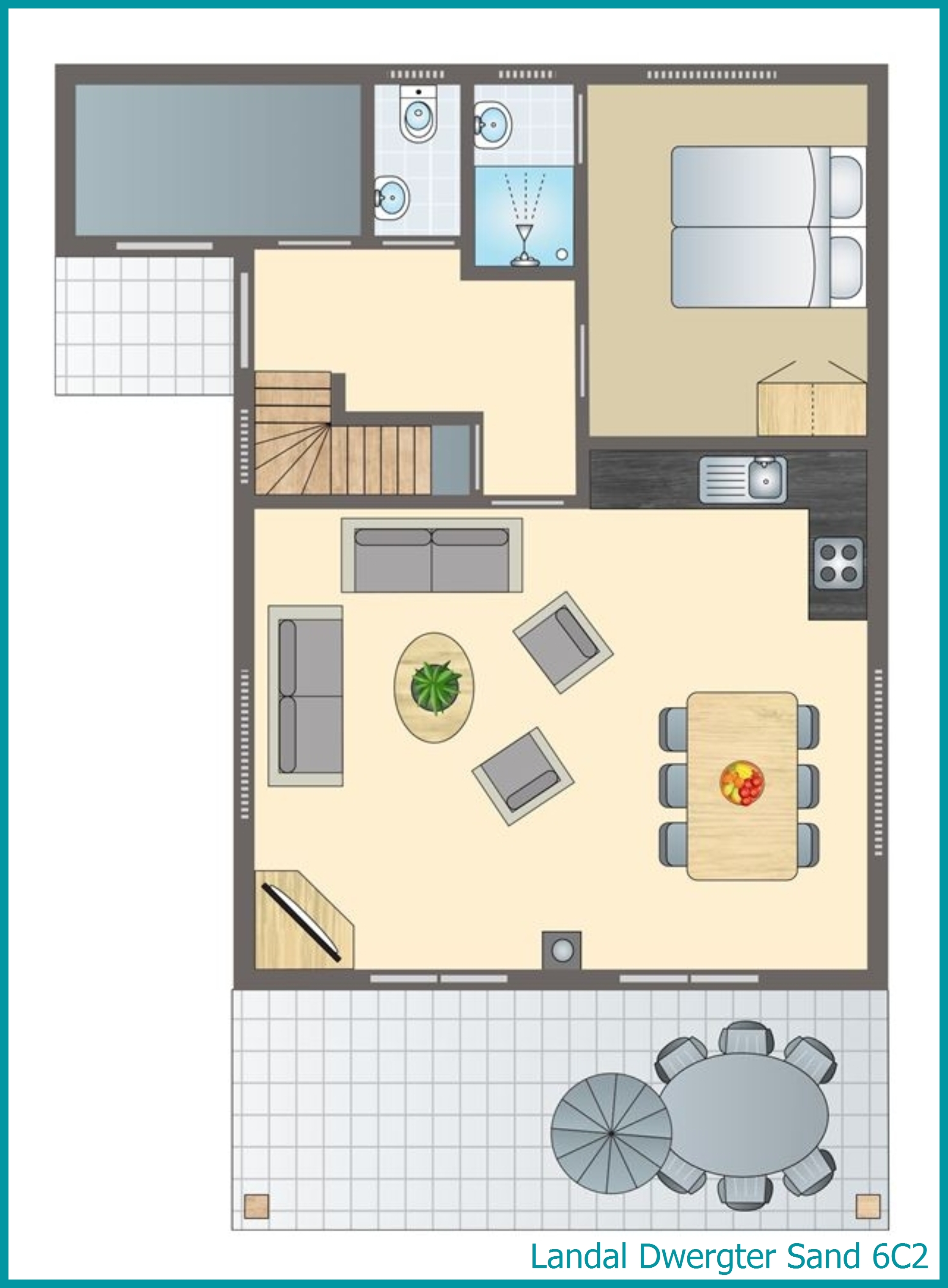 6-persoons bungalow 6C2 in Dwergter Sand