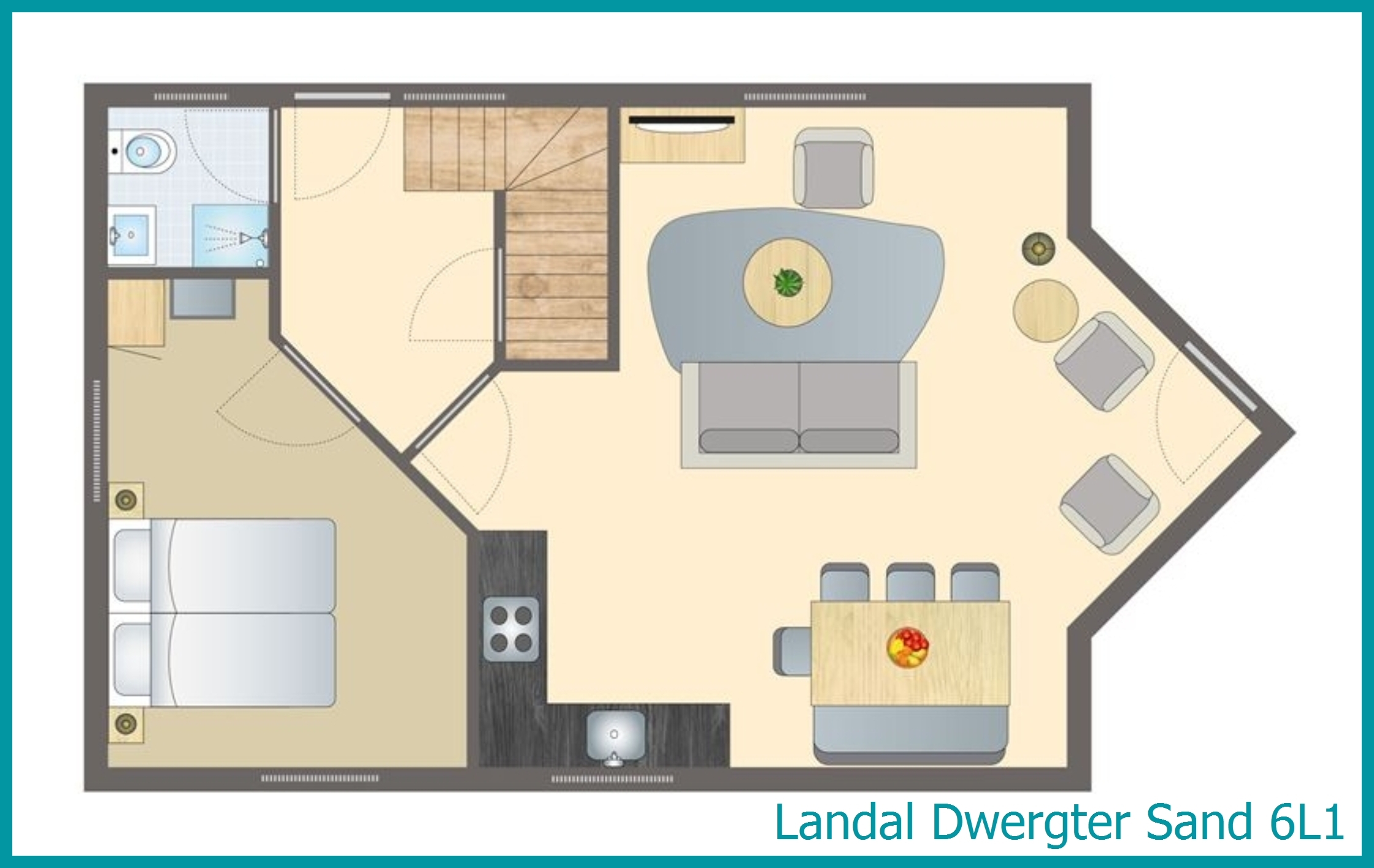 6-persoons bungalow 6L1 in Dwergter Sand