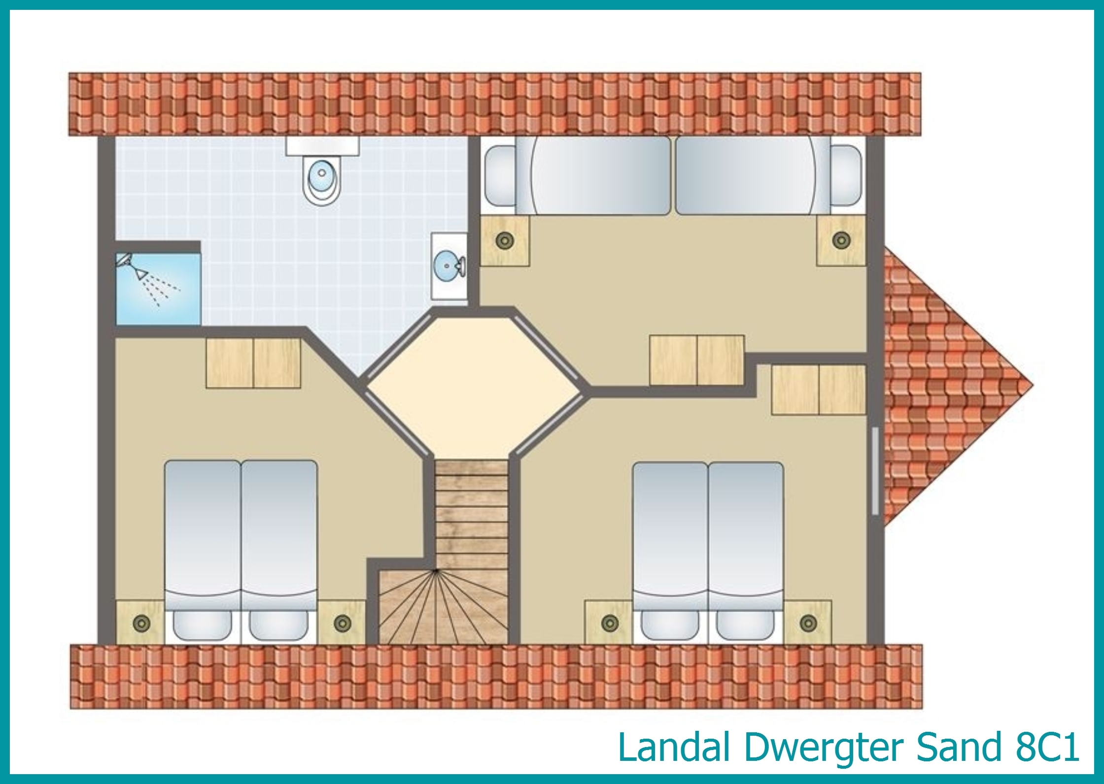 8-persoons bungalow 8C1 in Dwergter Sand