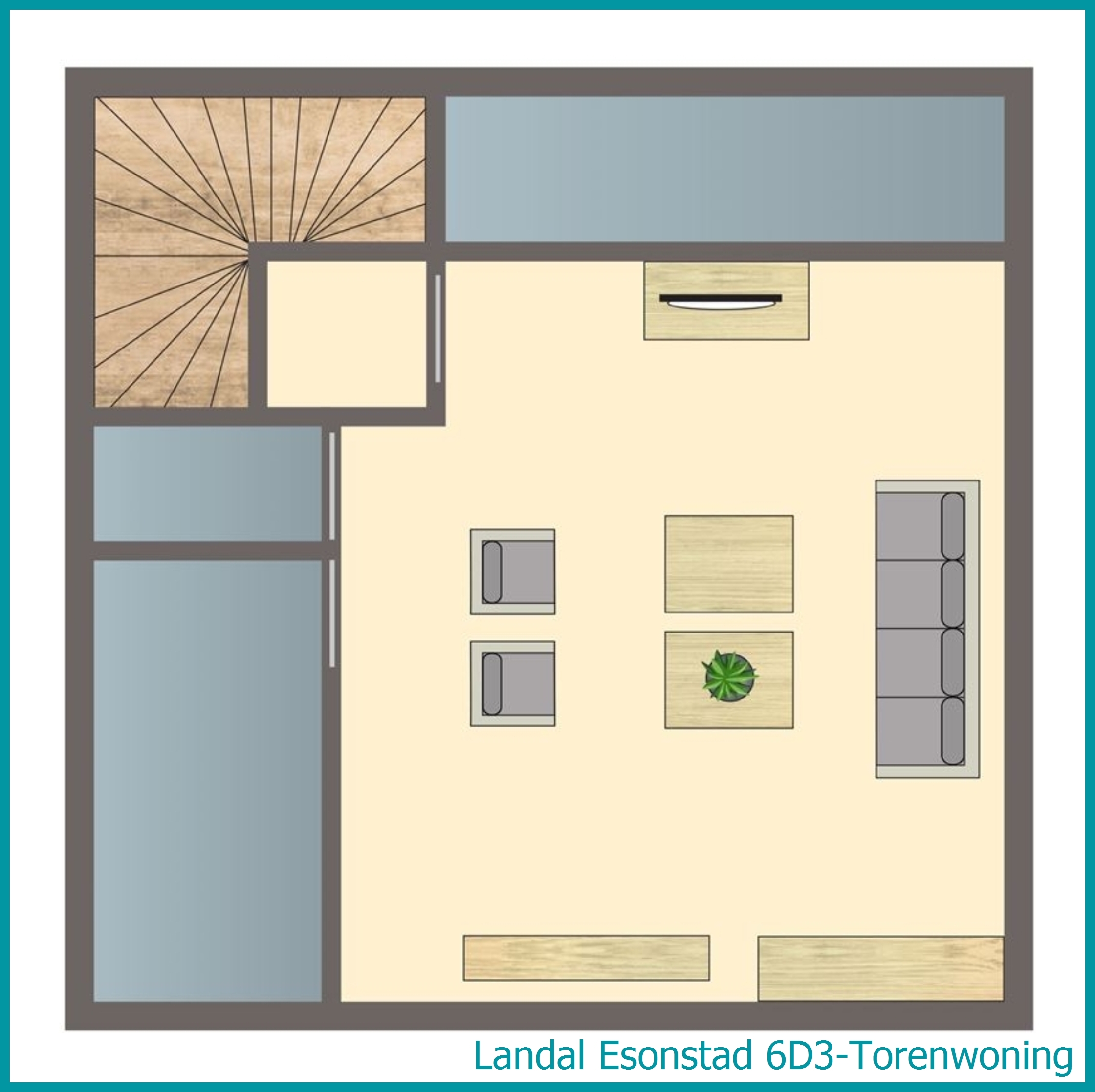6-persoons woning 6D3-Torenwoning in Esonstad