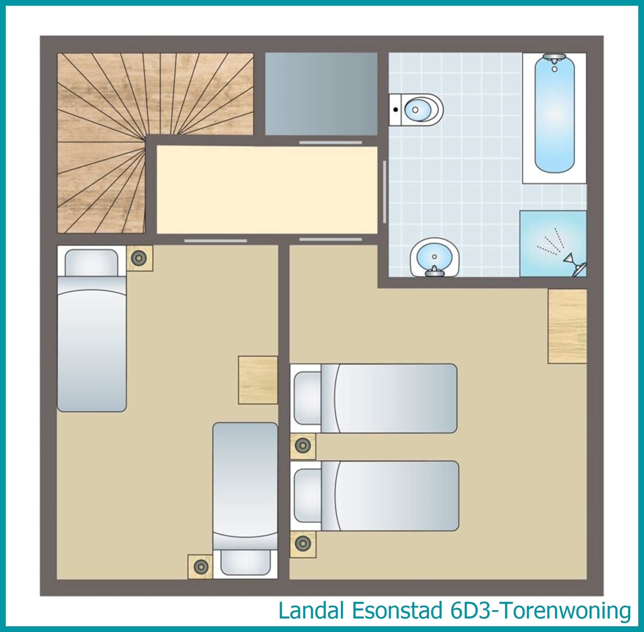 6-persoons woning 6D3-Torenwoning in Esonstad