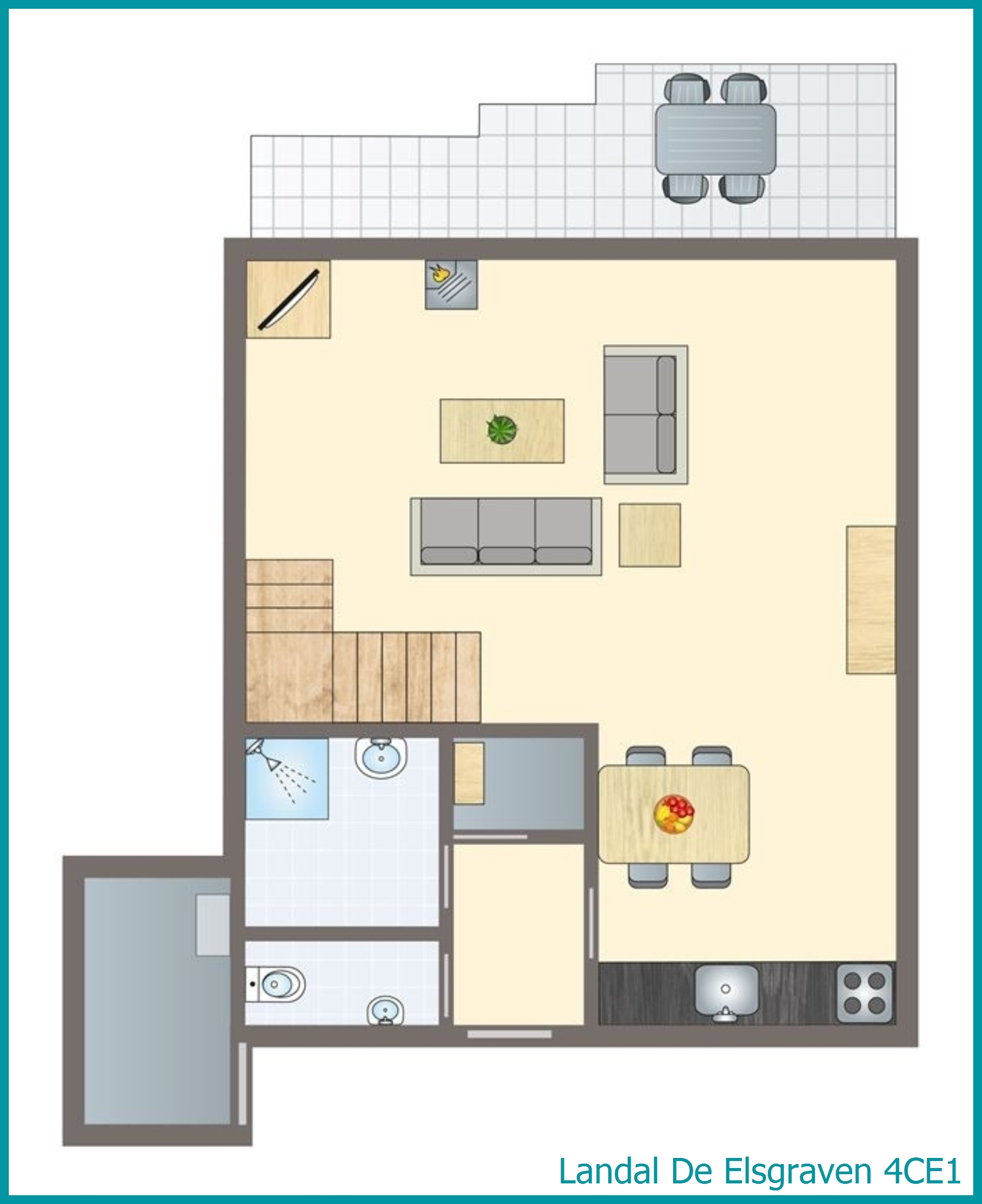 4-persoons bungalow 4CE1 in De Elsgraven