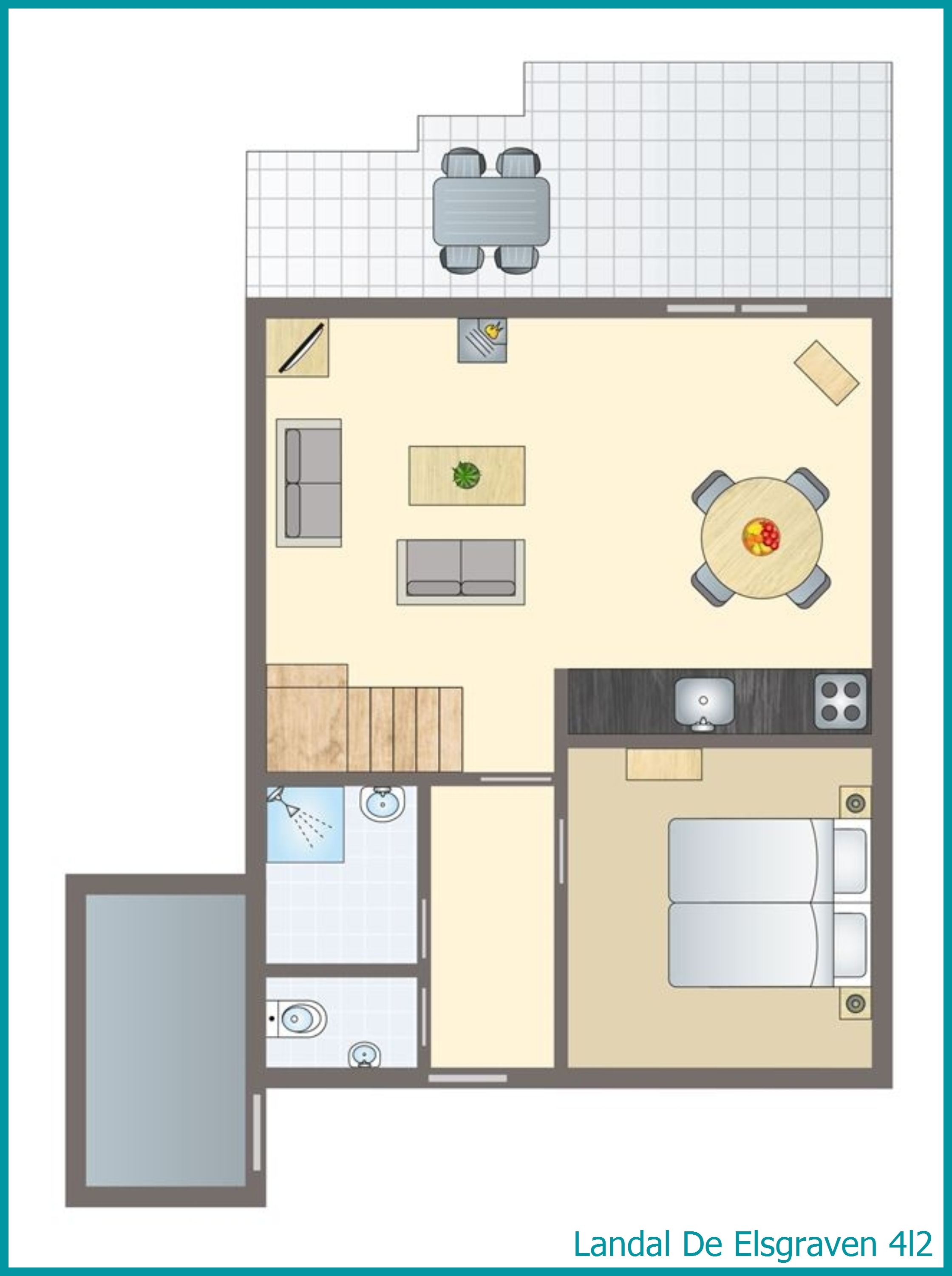 4-persoons bungalow 4l2 in De Elsgraven