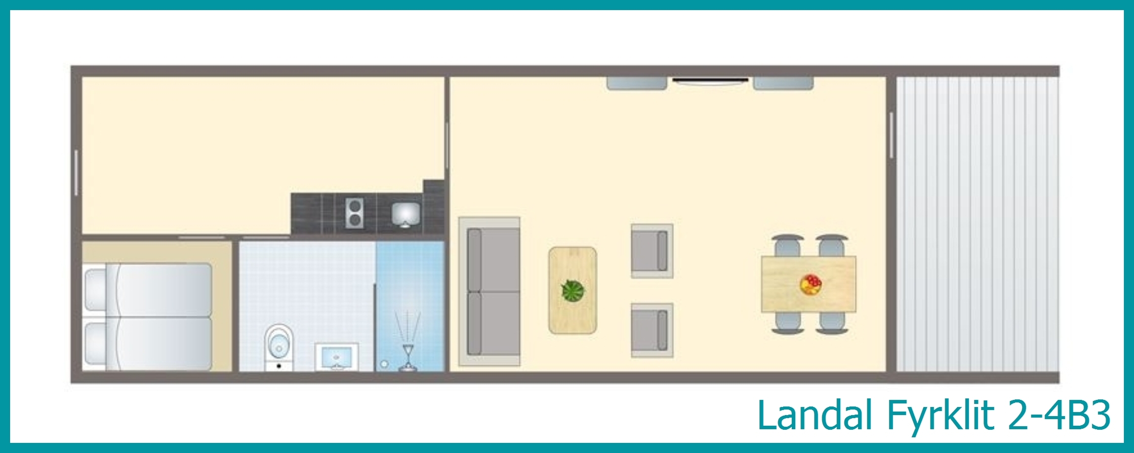 2-4-persoons appartement 2-4B3 in Fyrklit