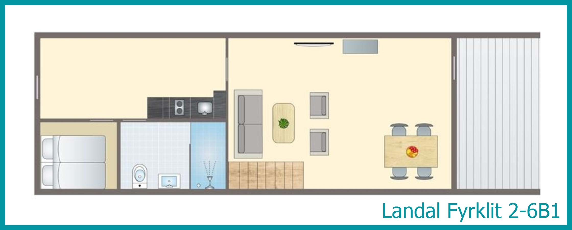 2-6-persoons appartement 2-6B1 in Fyrklit