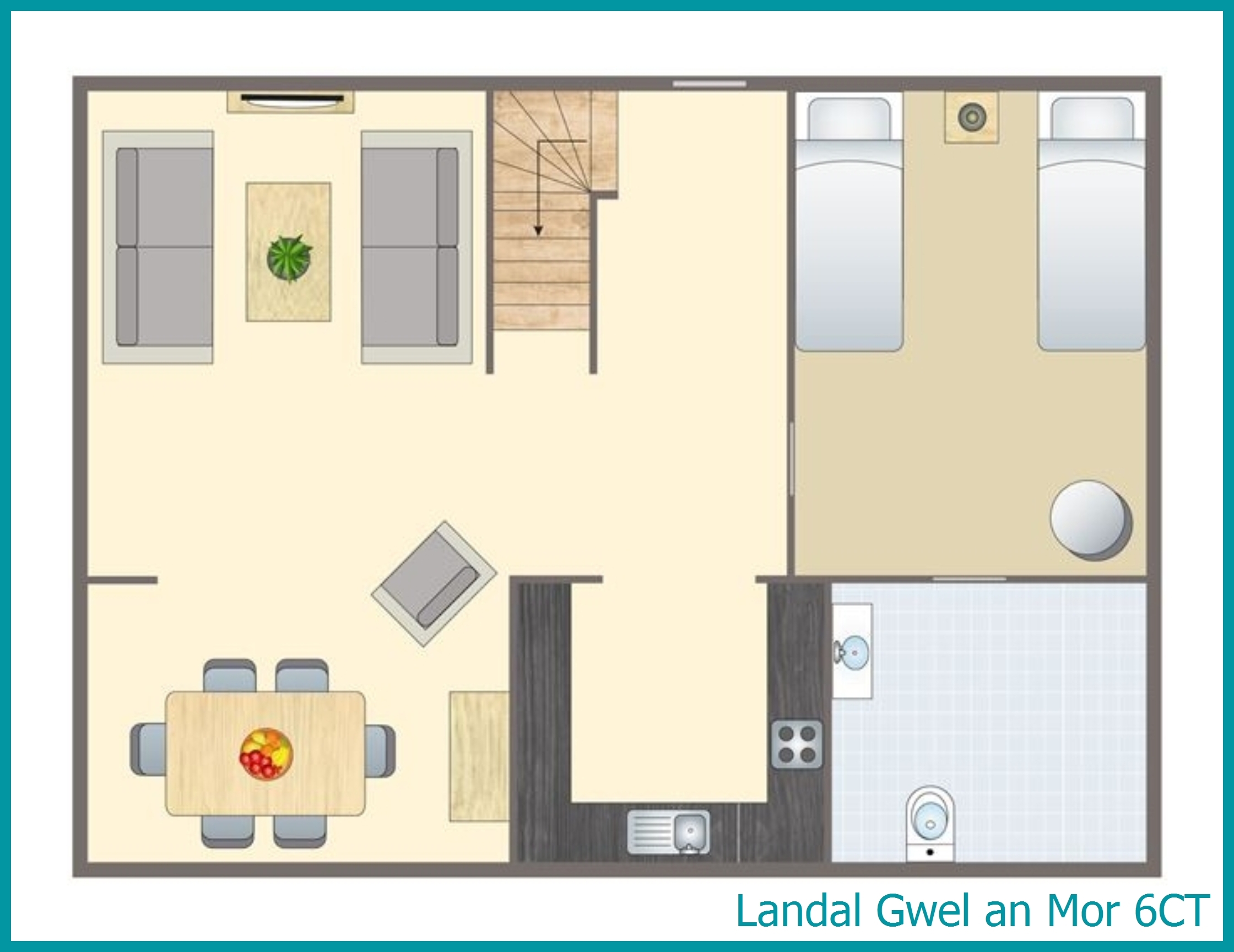 6-persoons chalet - Signature Assisted Living 6CT in Gwel an Mor