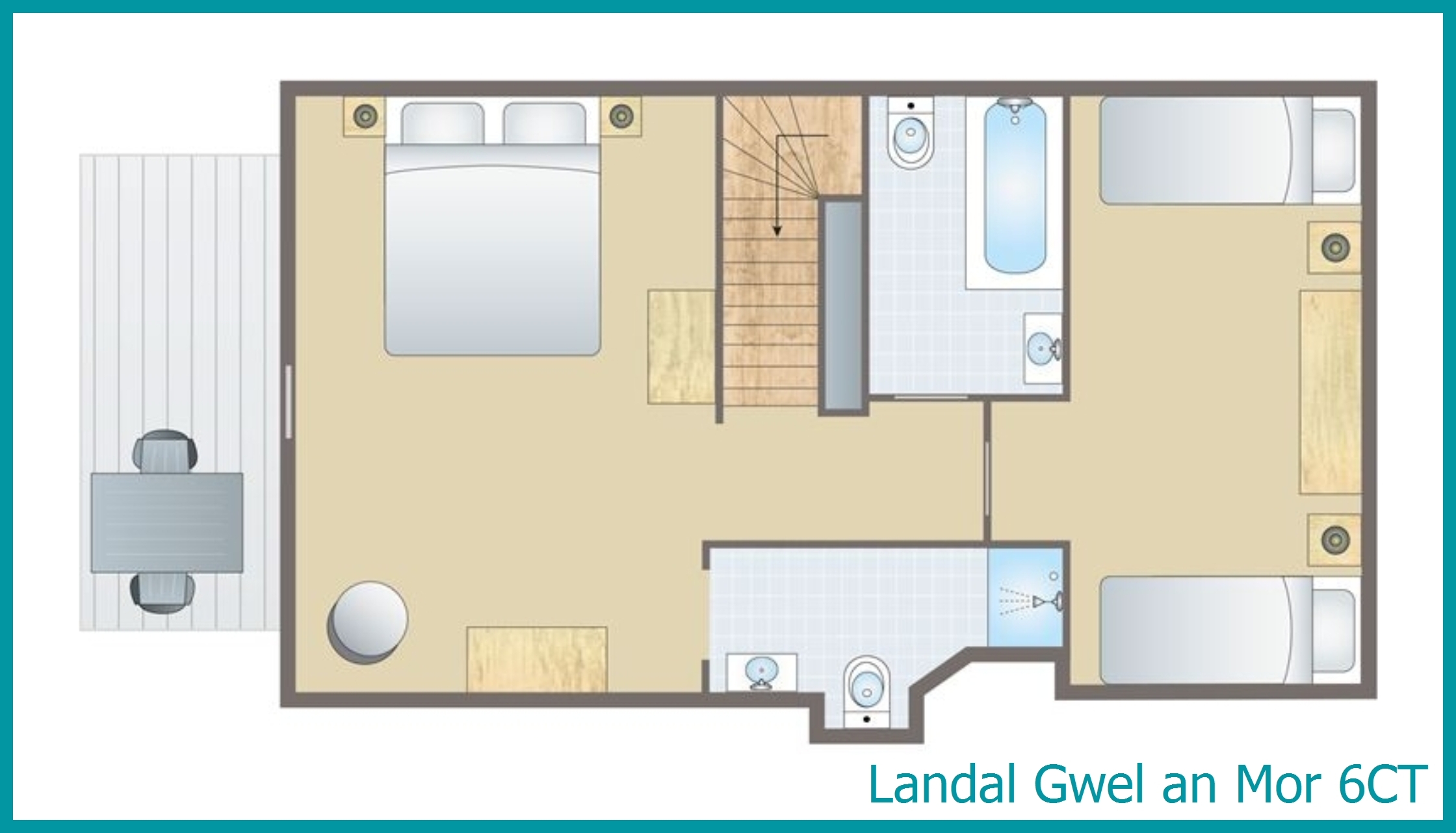 6-persoons chalet - Signature Assisted Living 6CT in Gwel an Mor